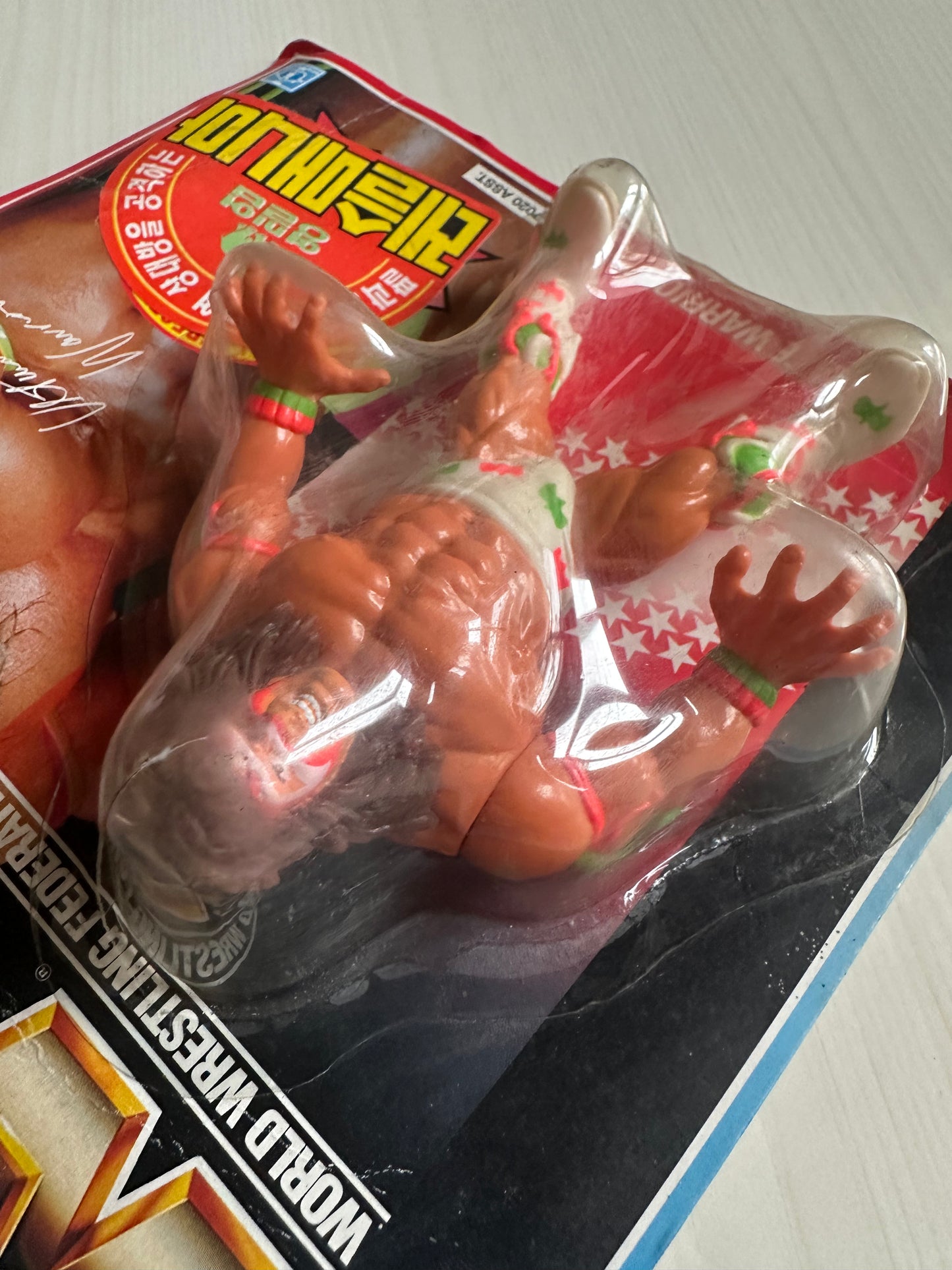 Ultimate Warrior Series 2 WWF Hasbro MOC Korean variant