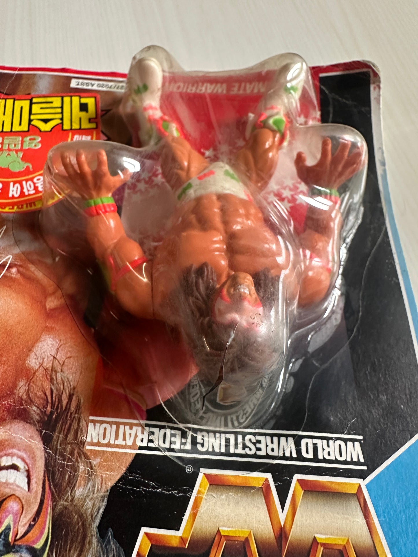 Ultimate Warrior Series 2 WWF Hasbro MOC Korean variant