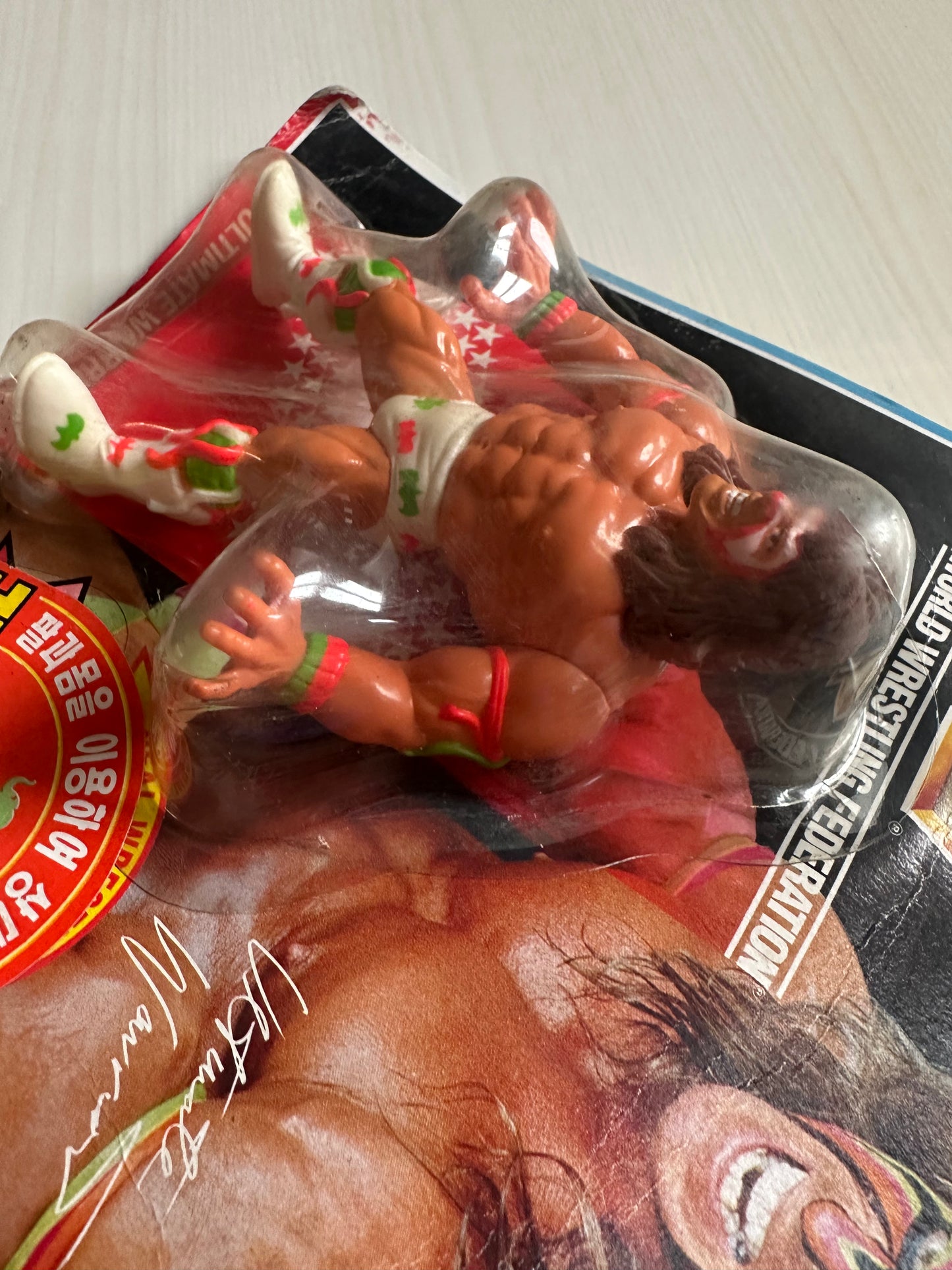 Ultimate Warrior Series 2 WWF Hasbro MOC Korean variant