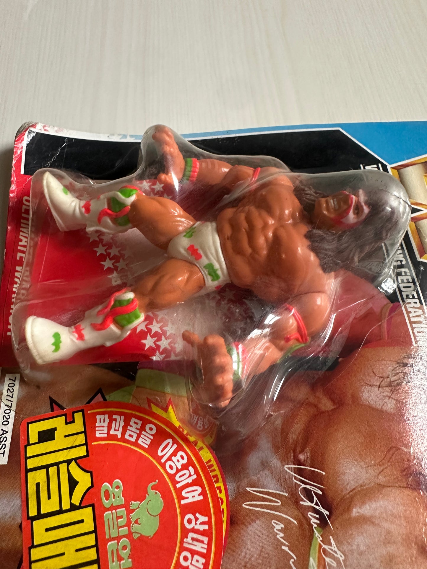 Ultimate Warrior Series 2 WWF Hasbro MOC Korean variant