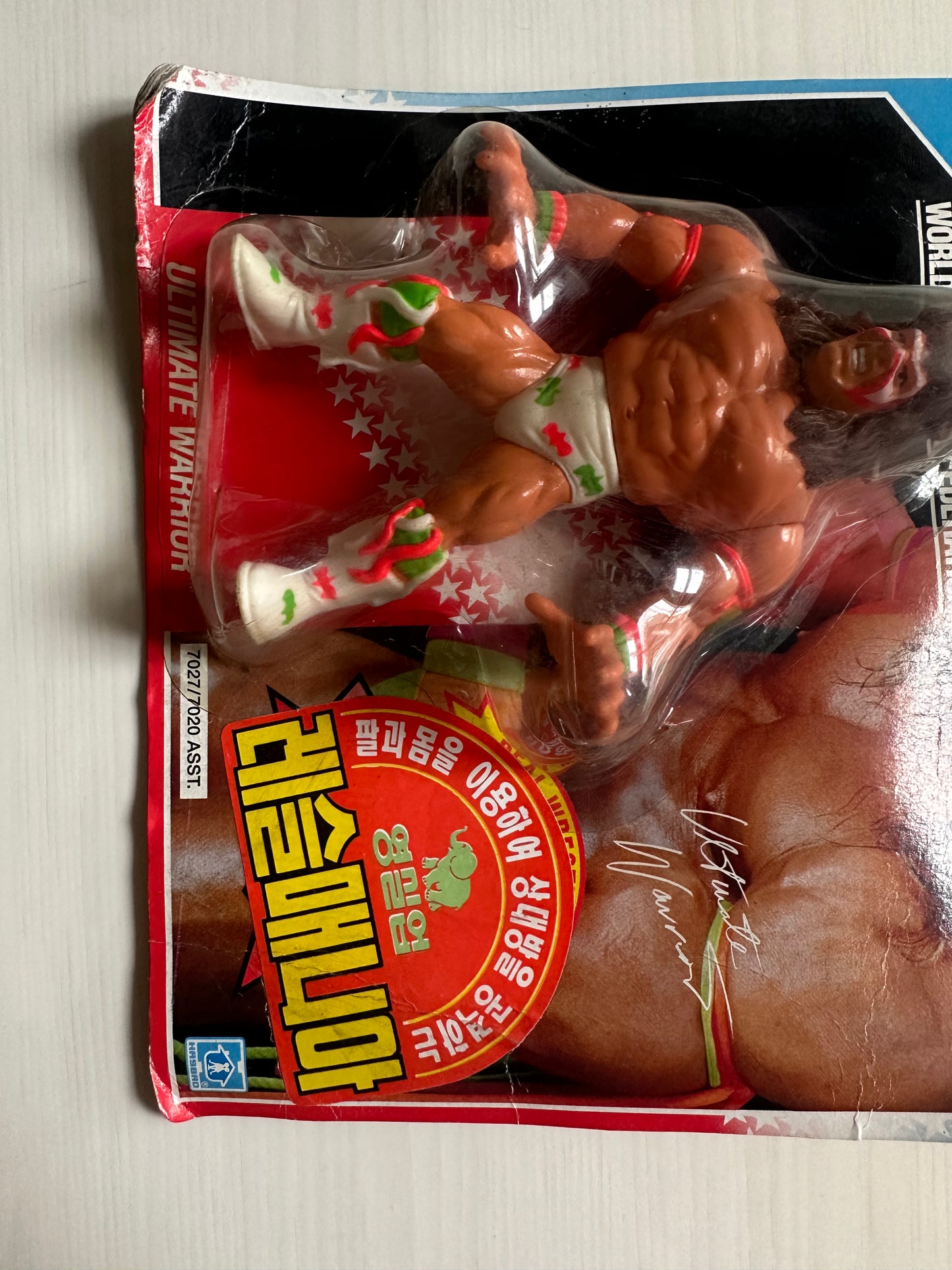 Ultimate Warrior Series 2 WWF Hasbro MOC Korean variant