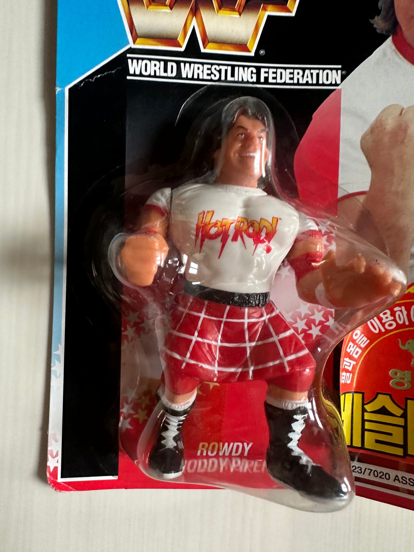 Rowdy Roddy Piper Series 1 WWF Hasbro MOC Korean variant
