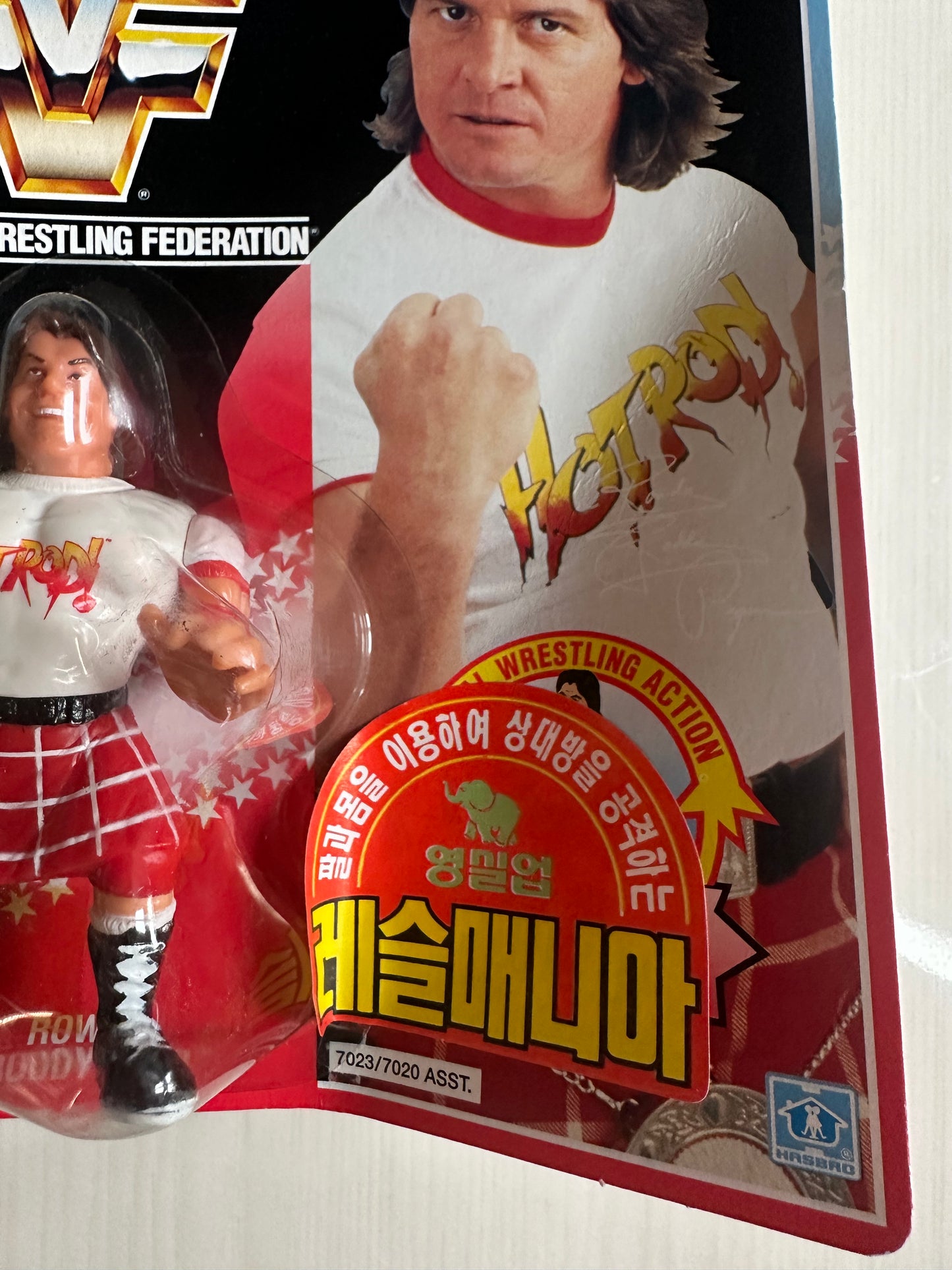 Rowdy Roddy Piper Series 1 WWF Hasbro MOC Korean variant