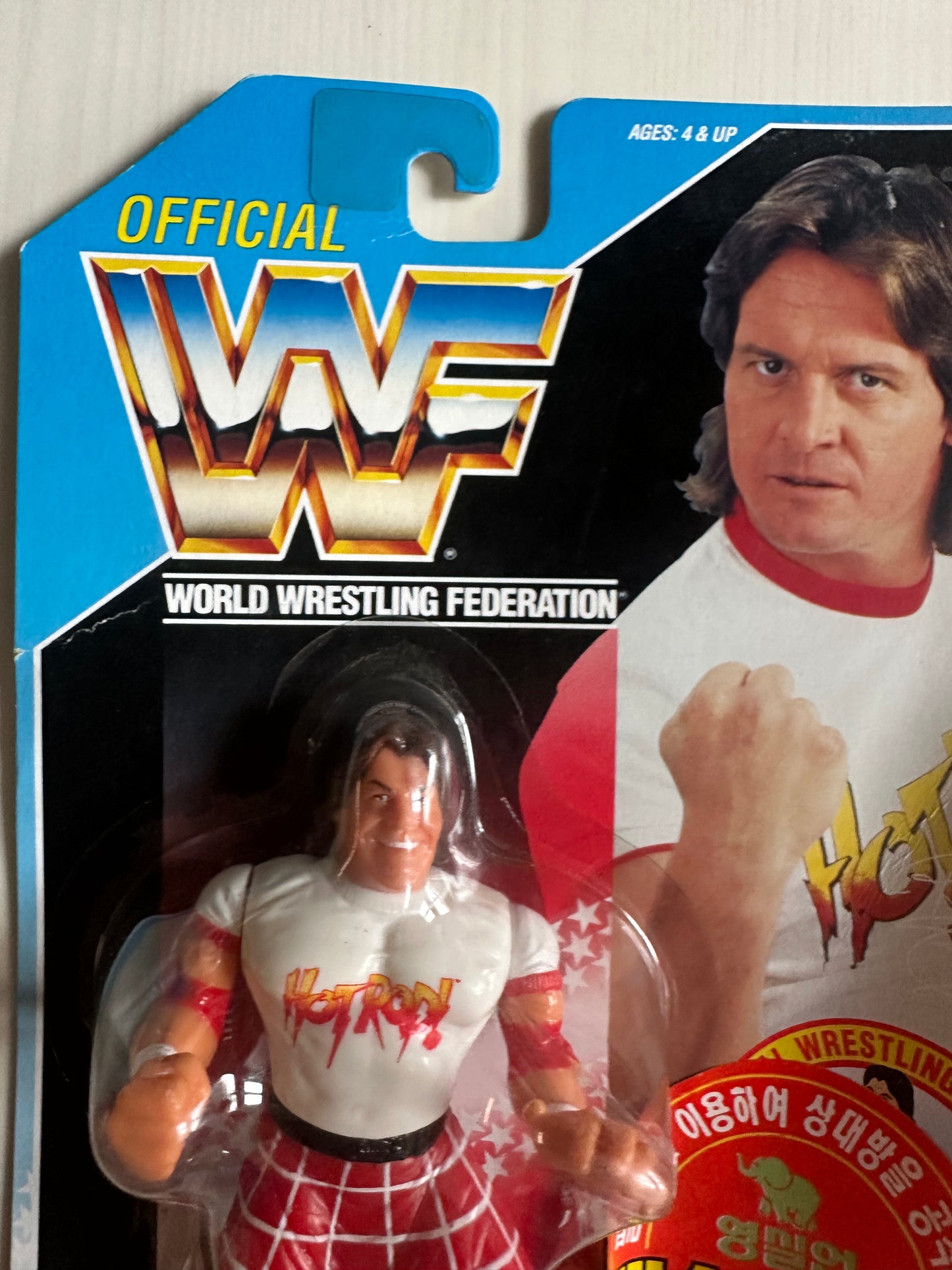 Rowdy Roddy Piper Series 1 WWF Hasbro MOC Korean variant