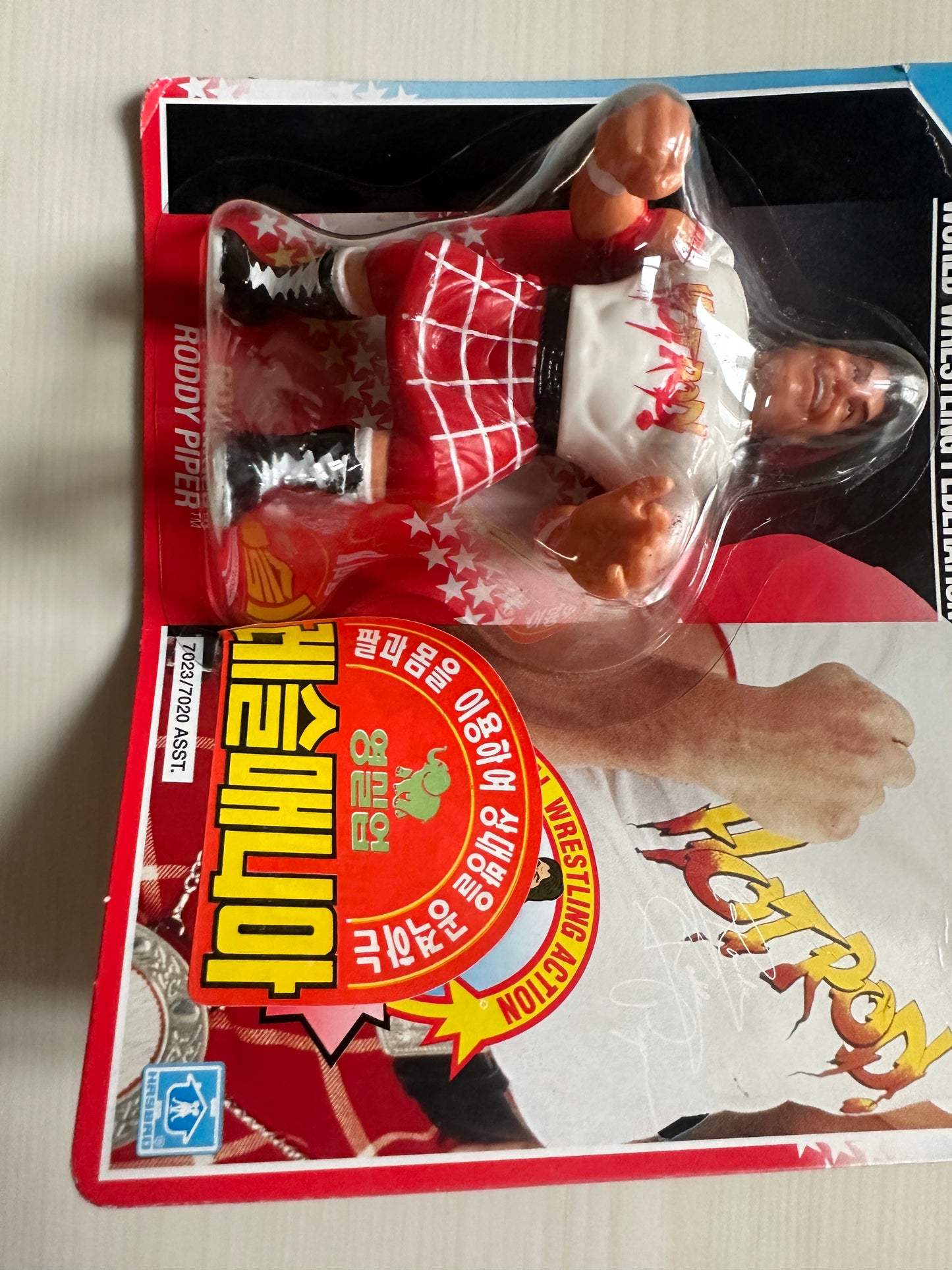 Rowdy Roddy Piper Series 1 WWF Hasbro MOC Korean variant