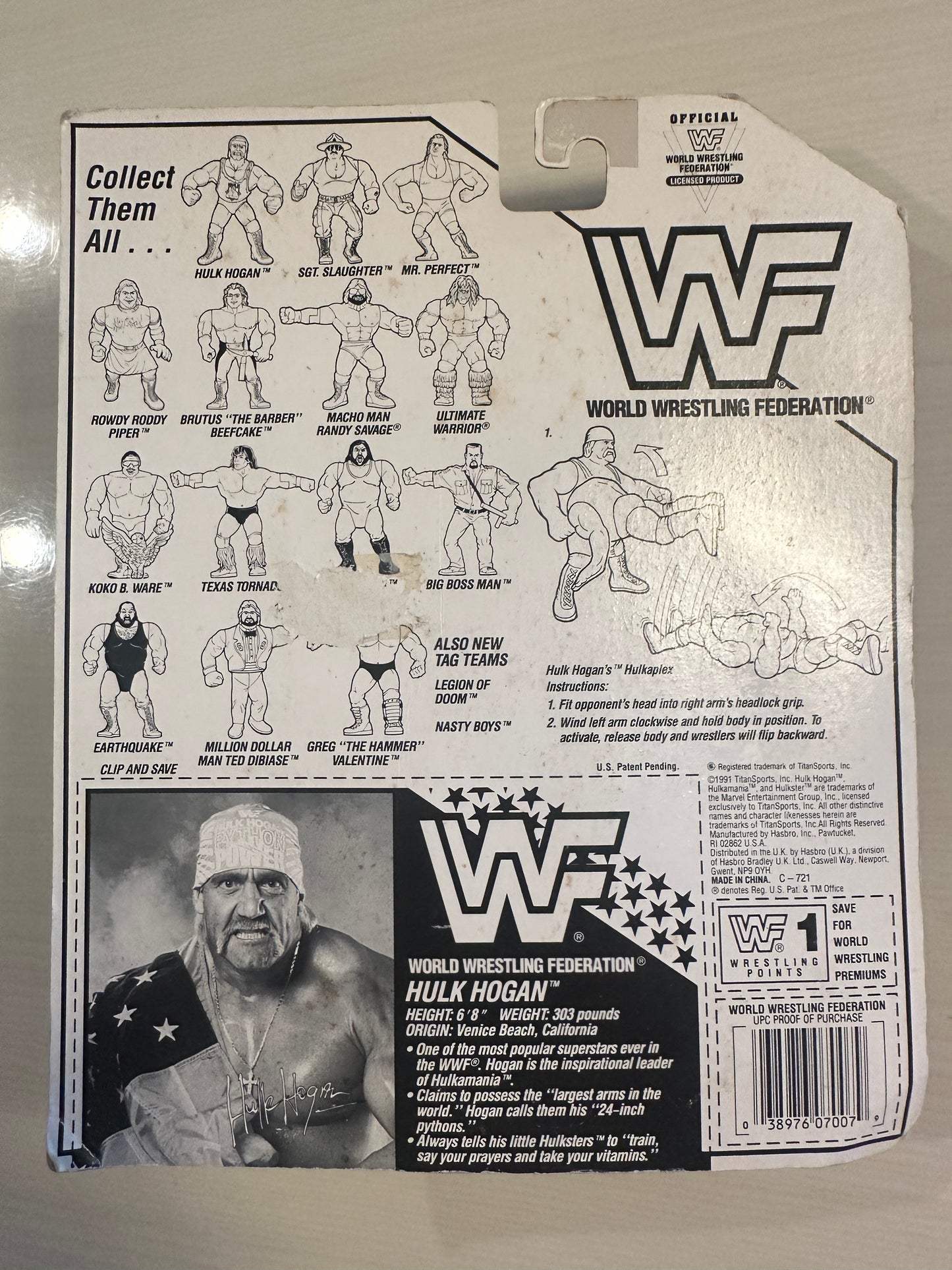 Hulk Hogan Series 3 WWF Hasbro