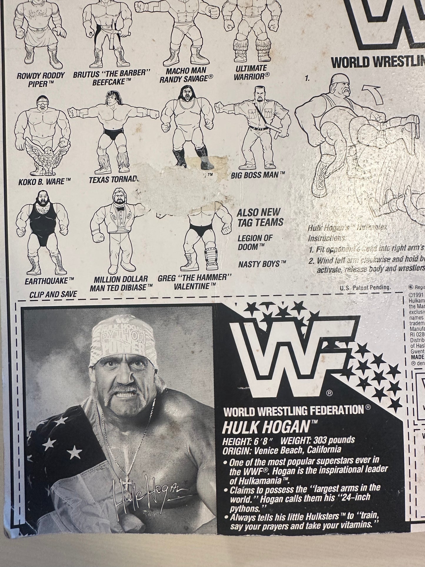 Hulk Hogan Series 3 WWF Hasbro
