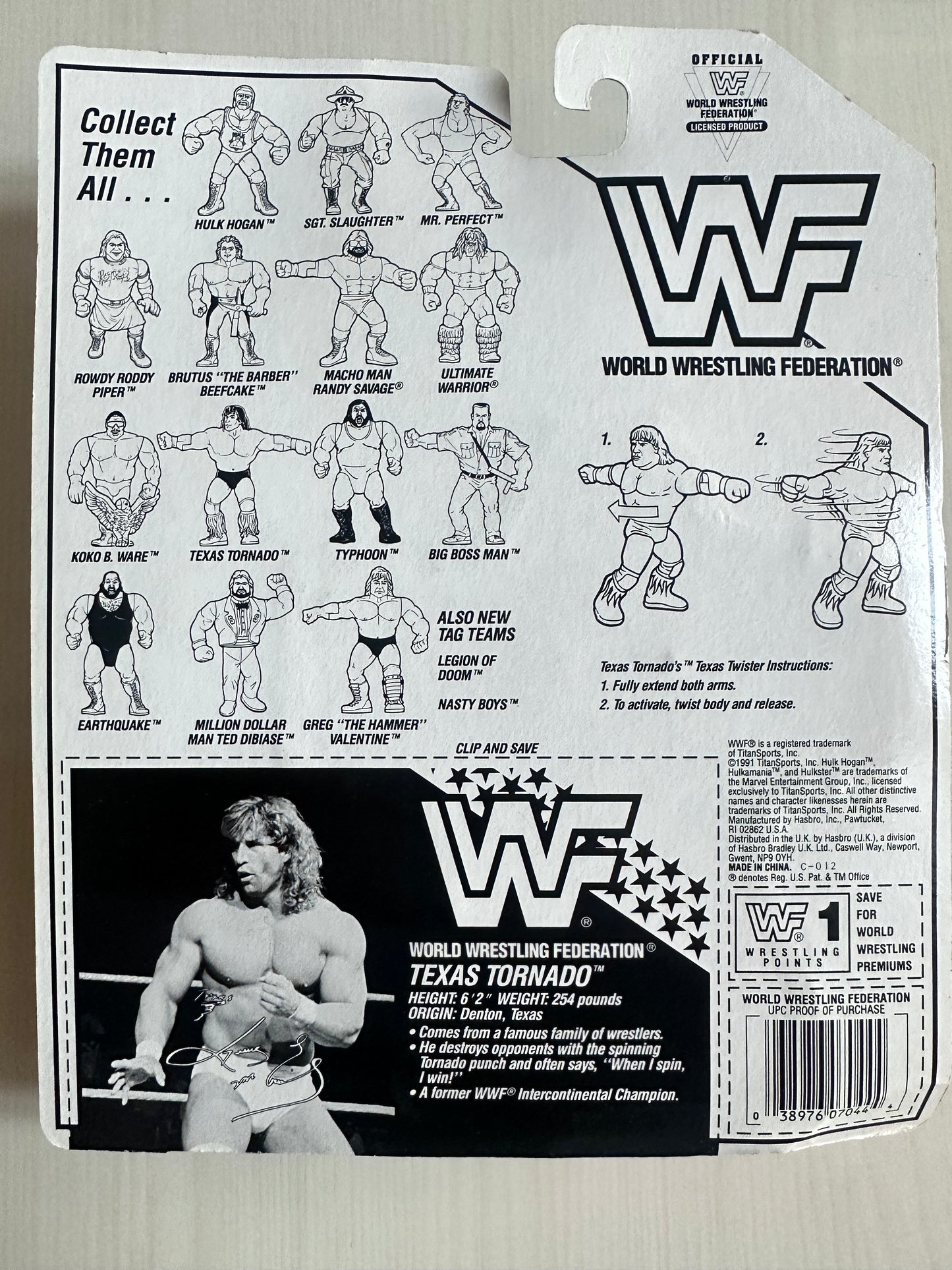 Texas Tornado Series 3 WWF Hasbro MOC figure