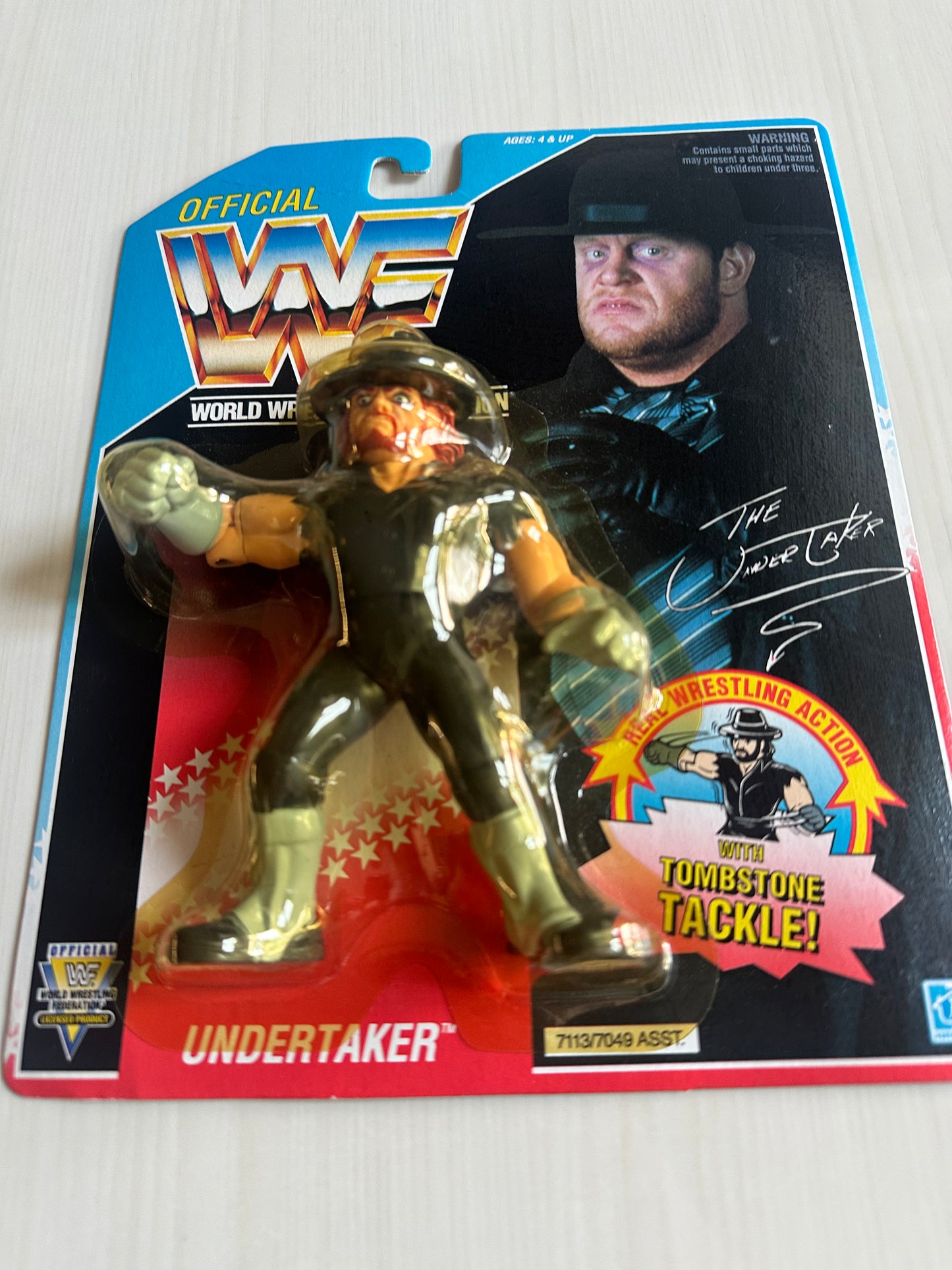 The Undertaker Series 4 WWF Hasbro MOC figure