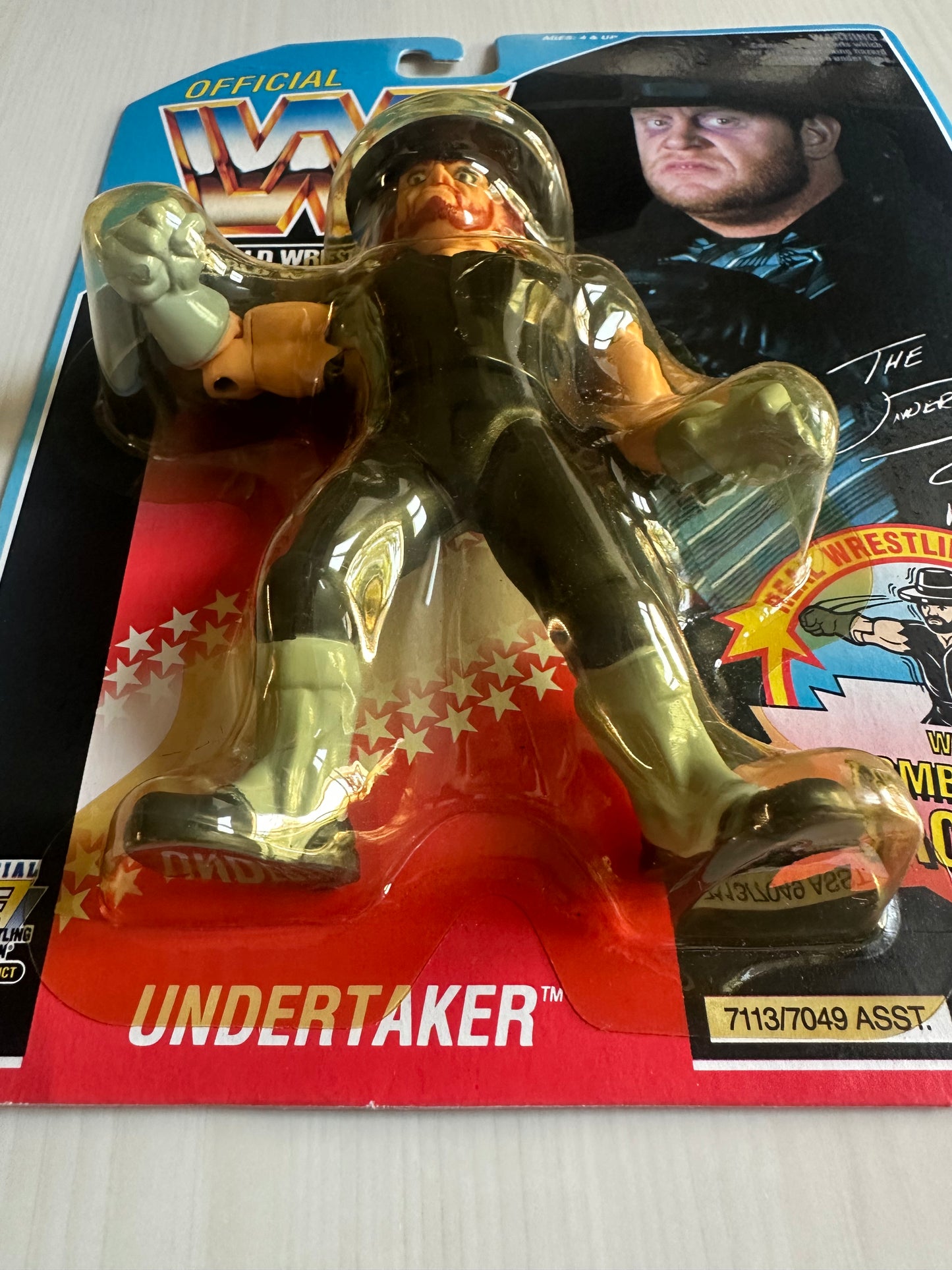 The Undertaker Series 4 WWF Hasbro MOC figure