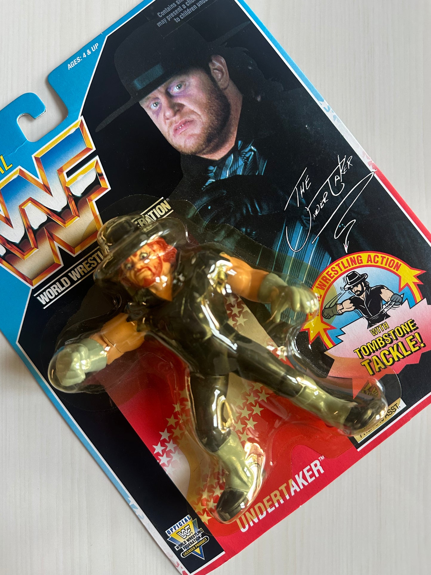 The Undertaker Series 4 WWF Hasbro MOC figure