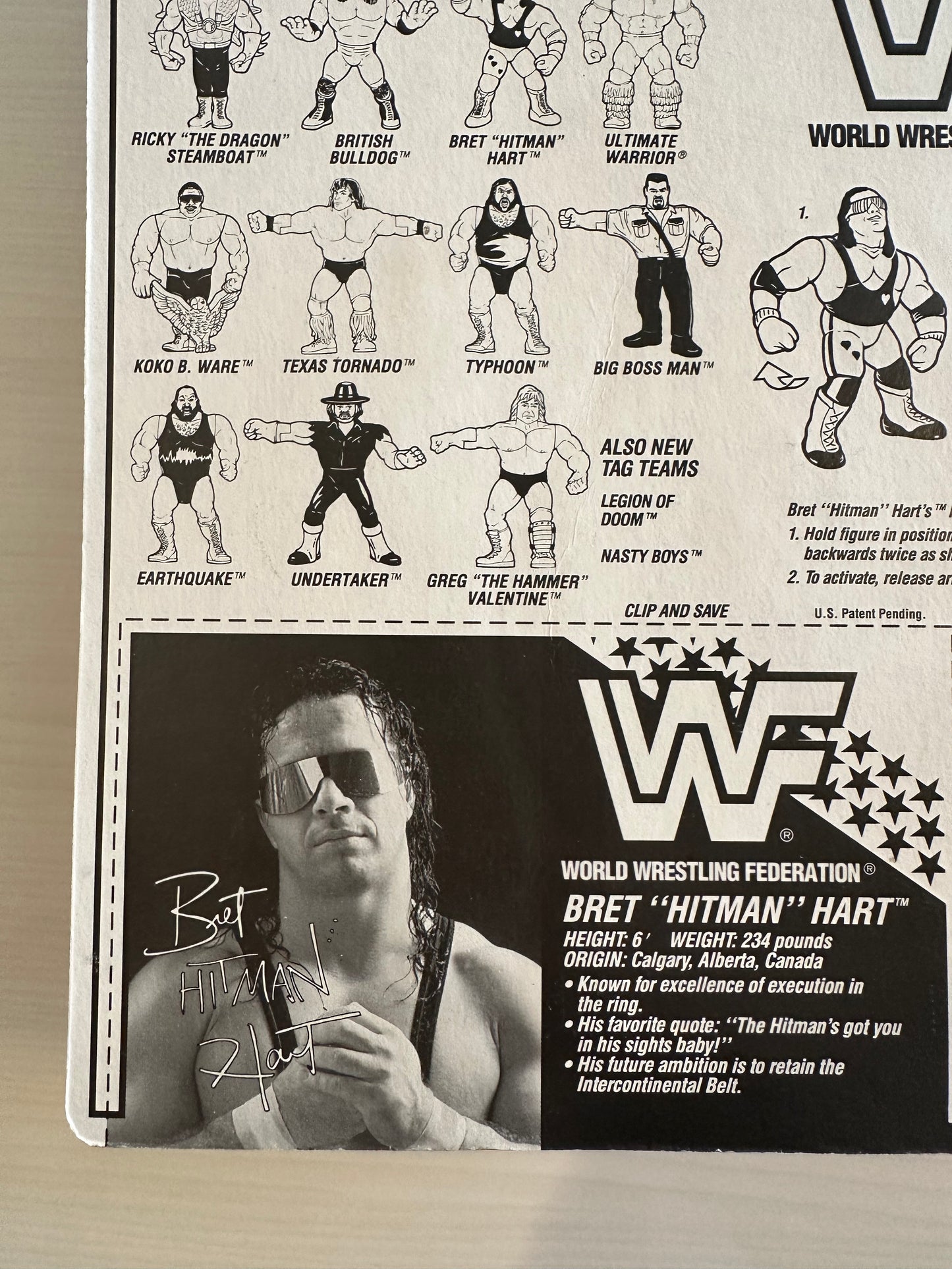 Bret the Hitman Hart Series 4 WWF Hasbro