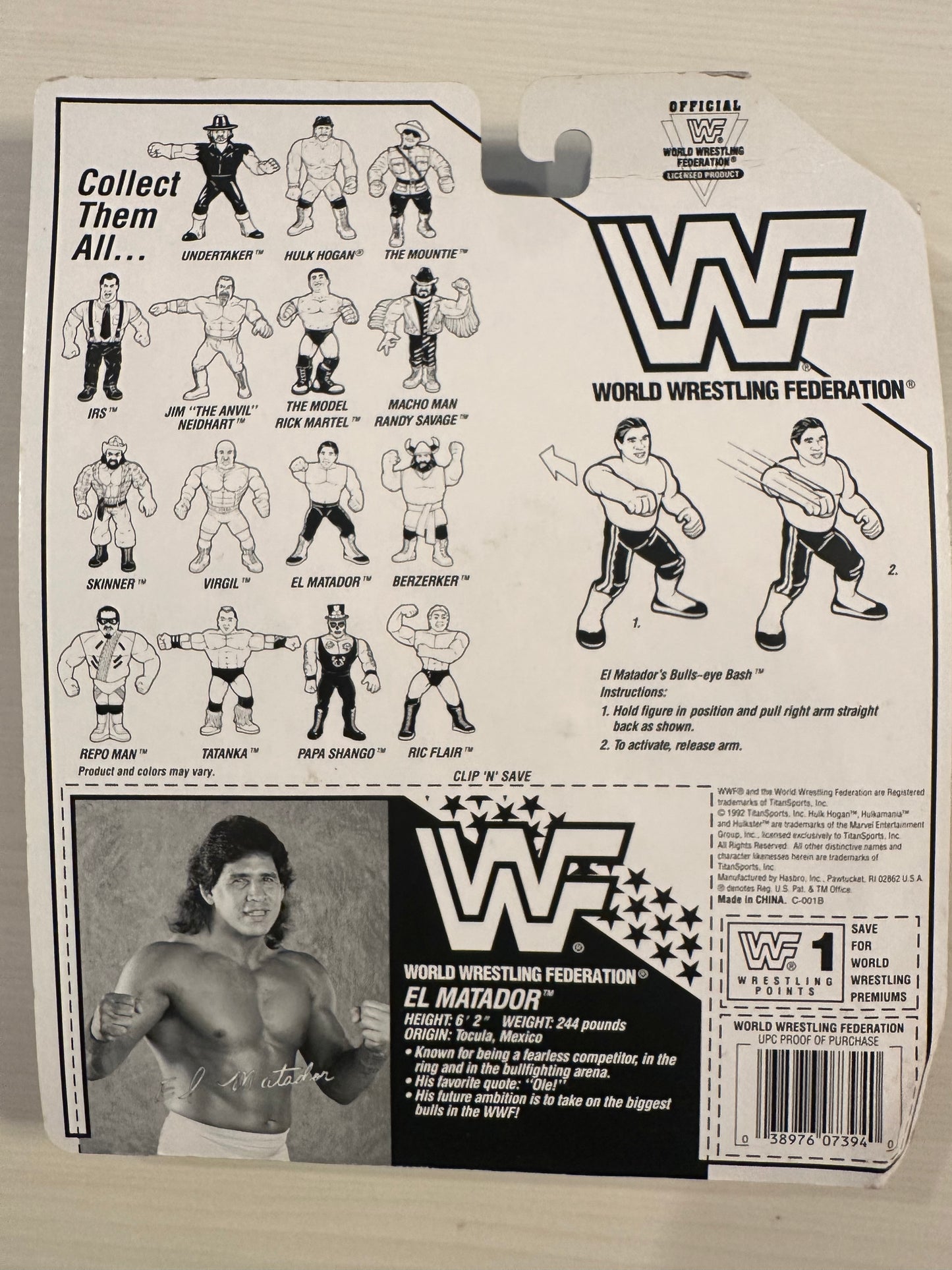 El Matador Series 6 WWF Hasbro