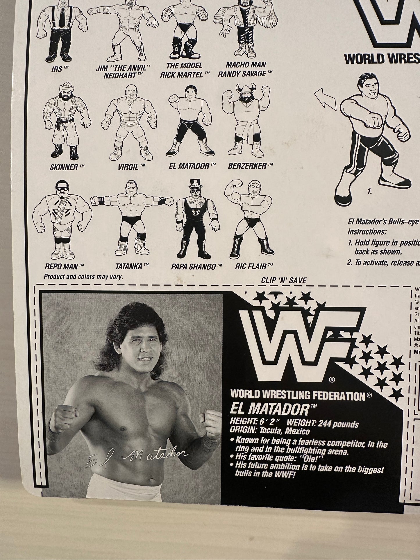 El Matador Series 6 WWF Hasbro