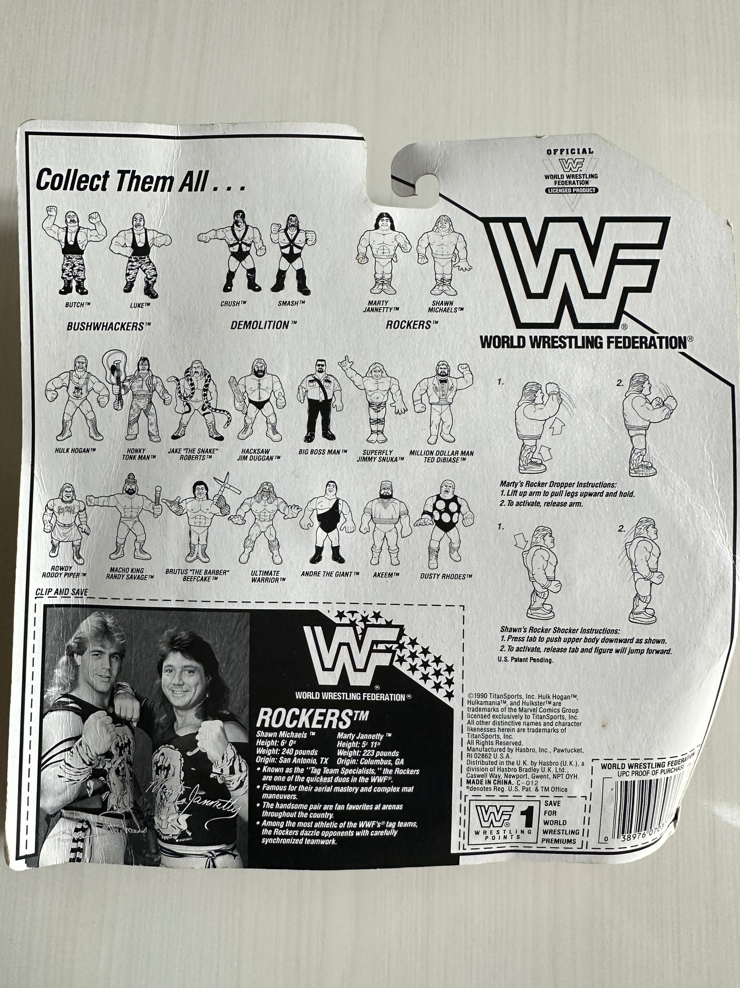 The Rockers Series 2 WWF Hasbro MOC figure