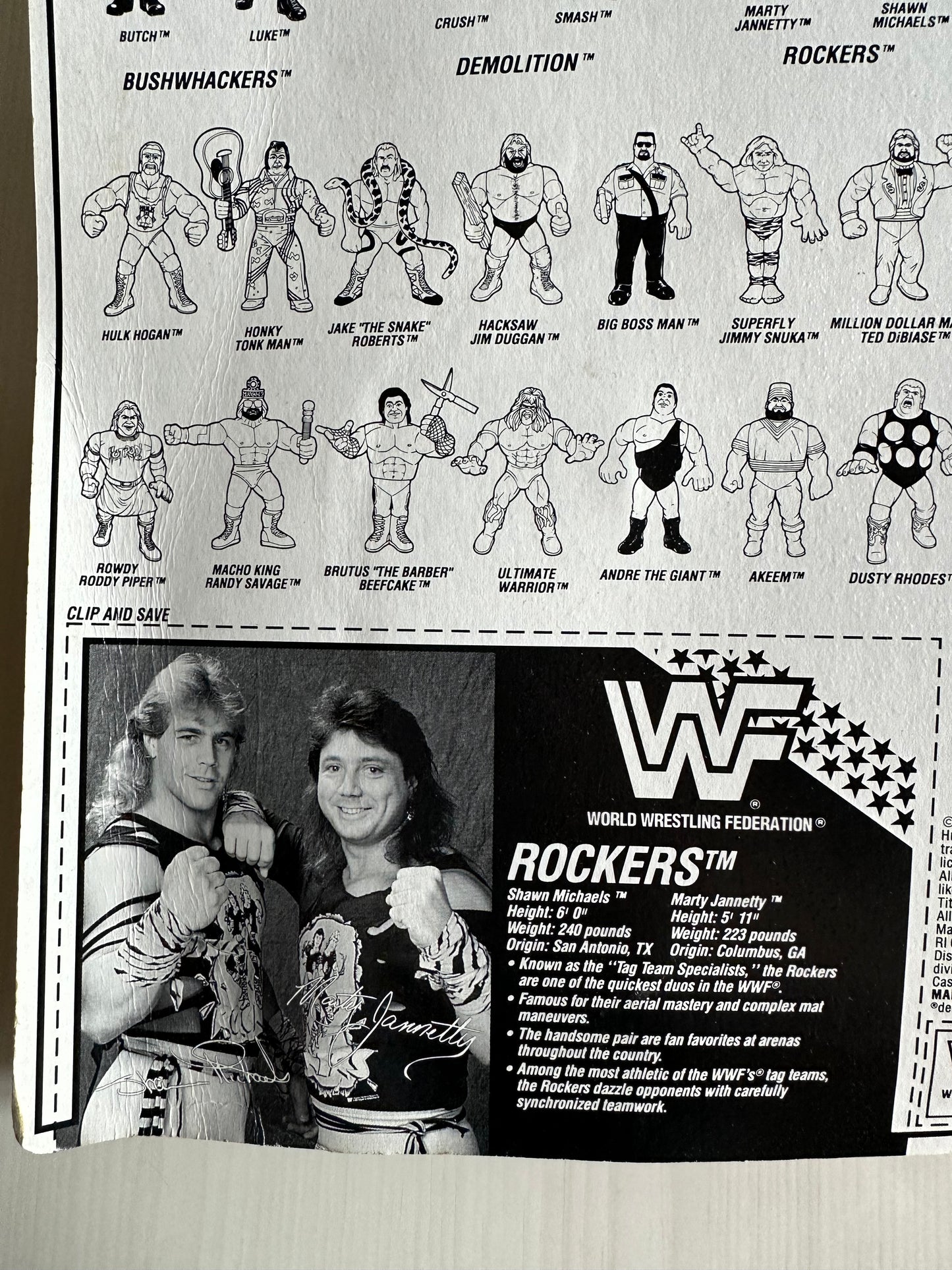The Rockers Series 2 WWF Hasbro MOC figure