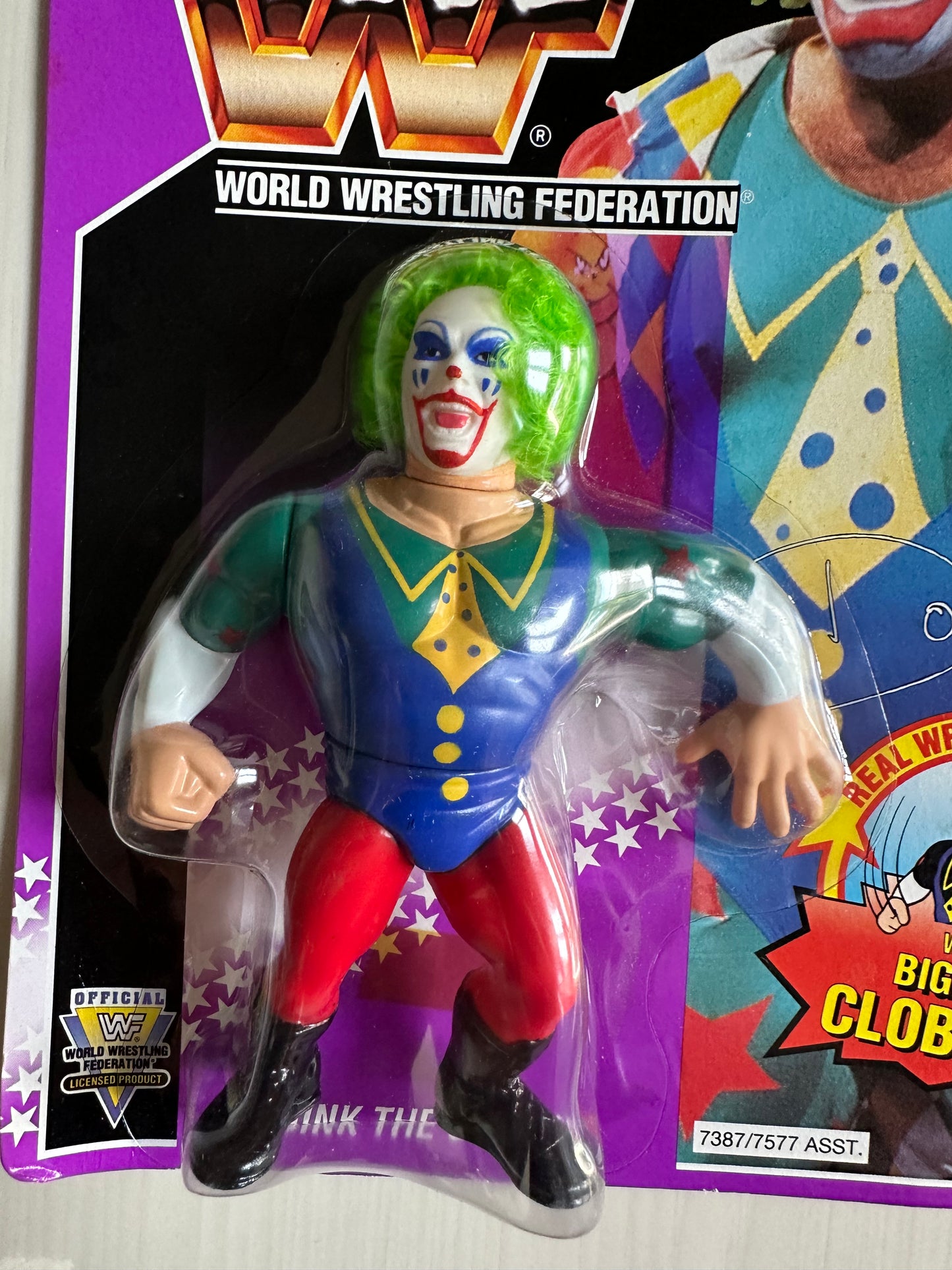 Doink the Clown Series 9 WWF Hasbro MOC figure