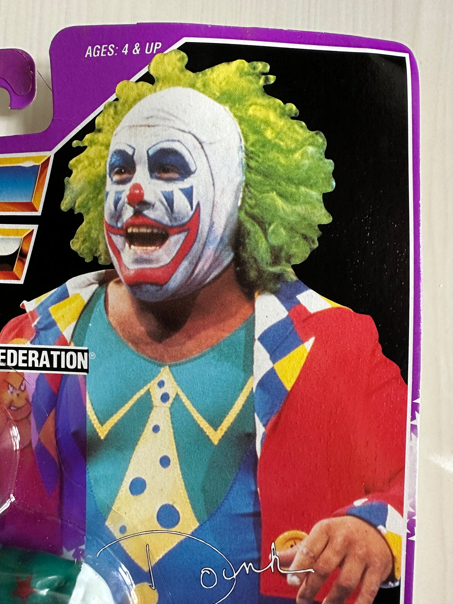 Doink the Clown Series 9 WWF Hasbro MOC figure