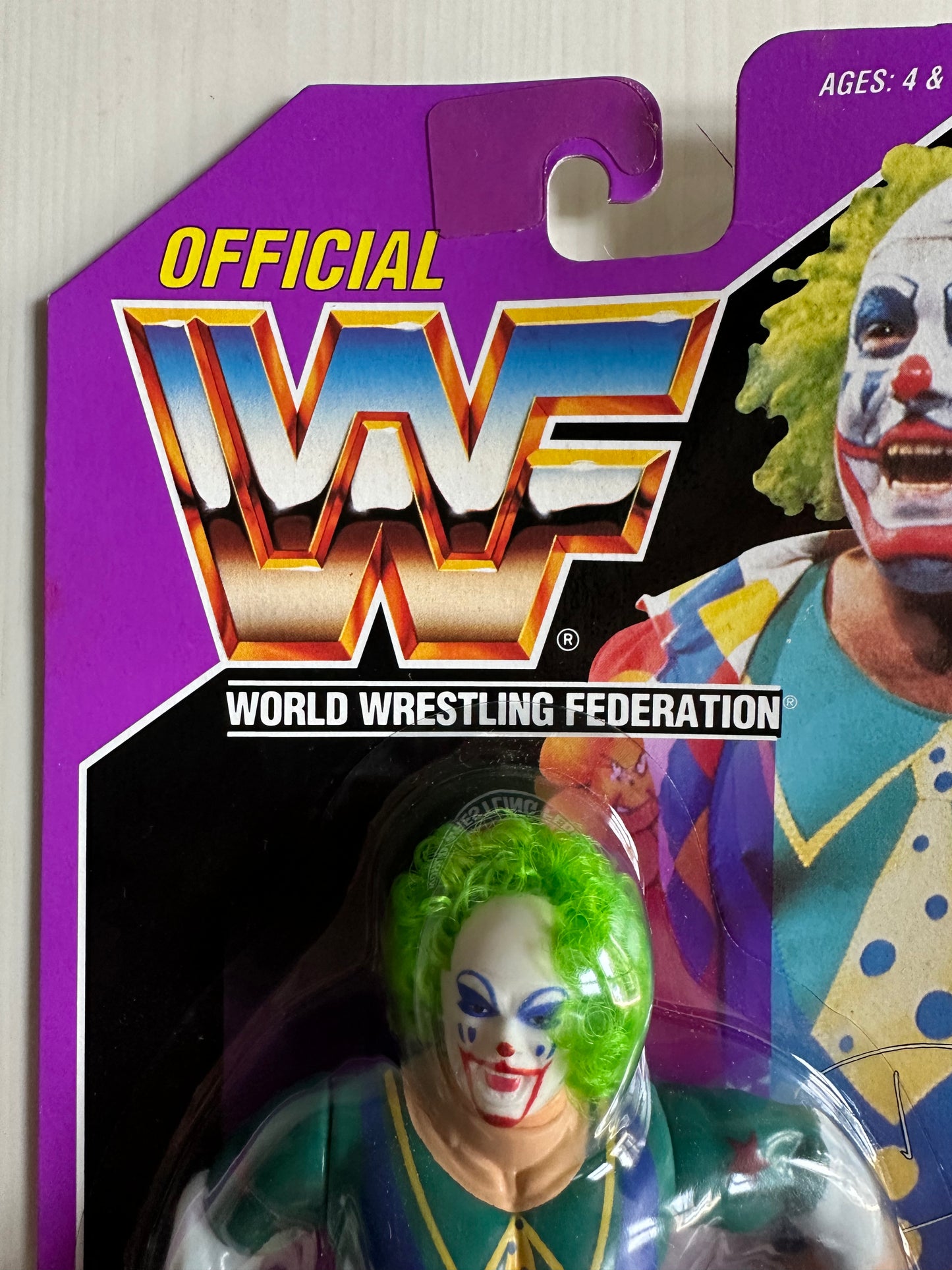 Doink the Clown Series 9 WWF Hasbro MOC figure