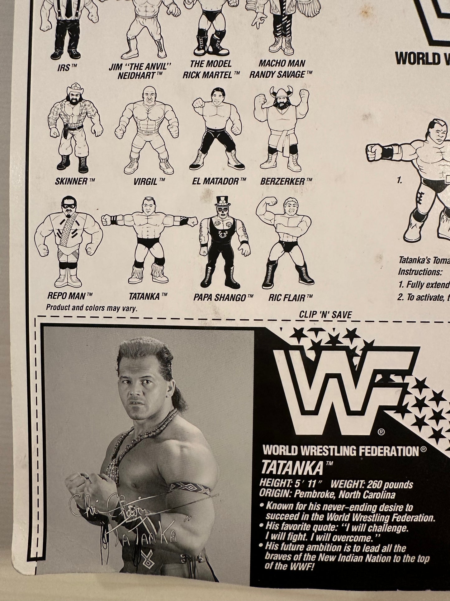 Tatanka Series 6 WWF Hasbro