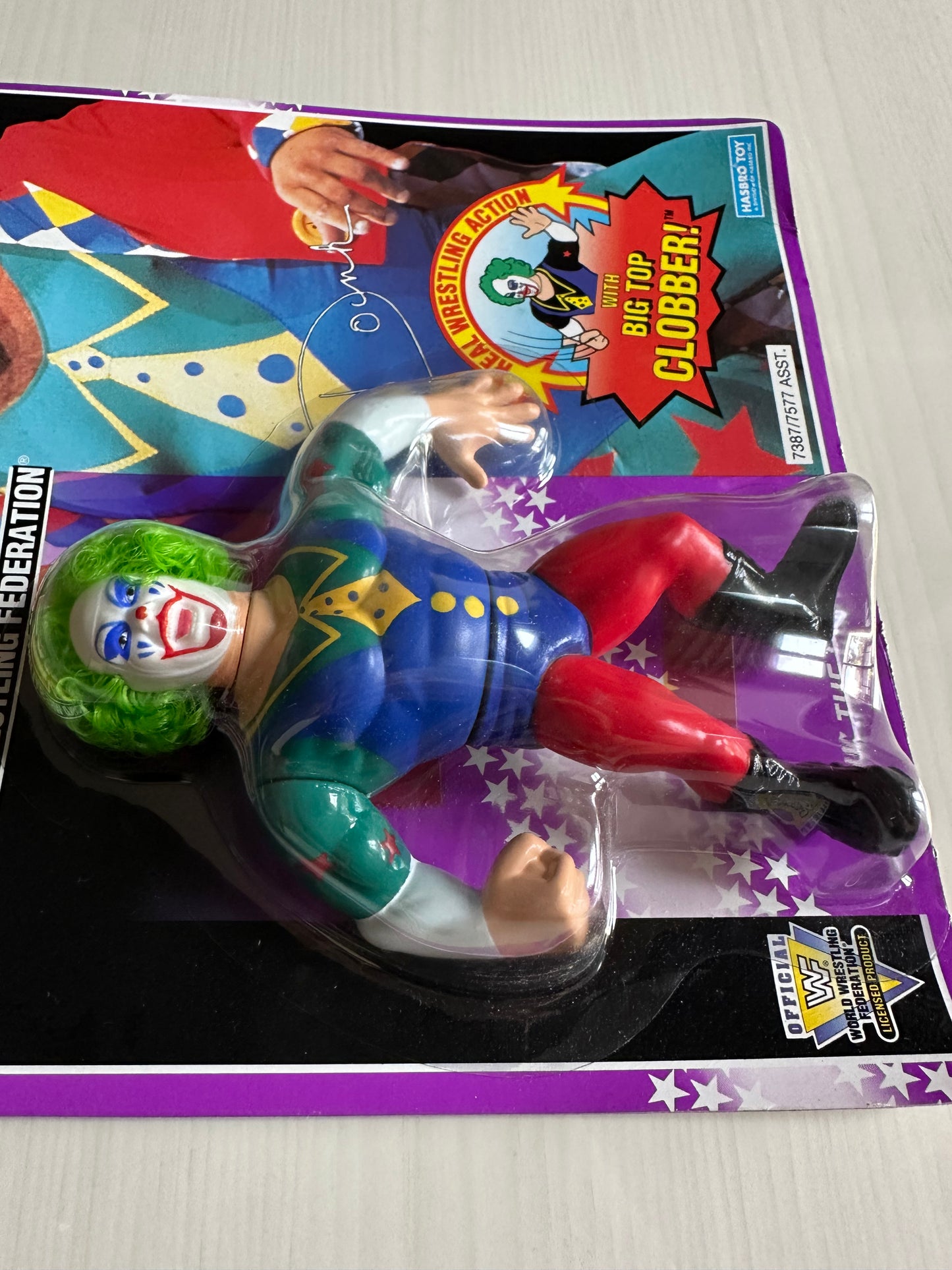 Doink the Clown Series 9 WWF Hasbro MOC figure
