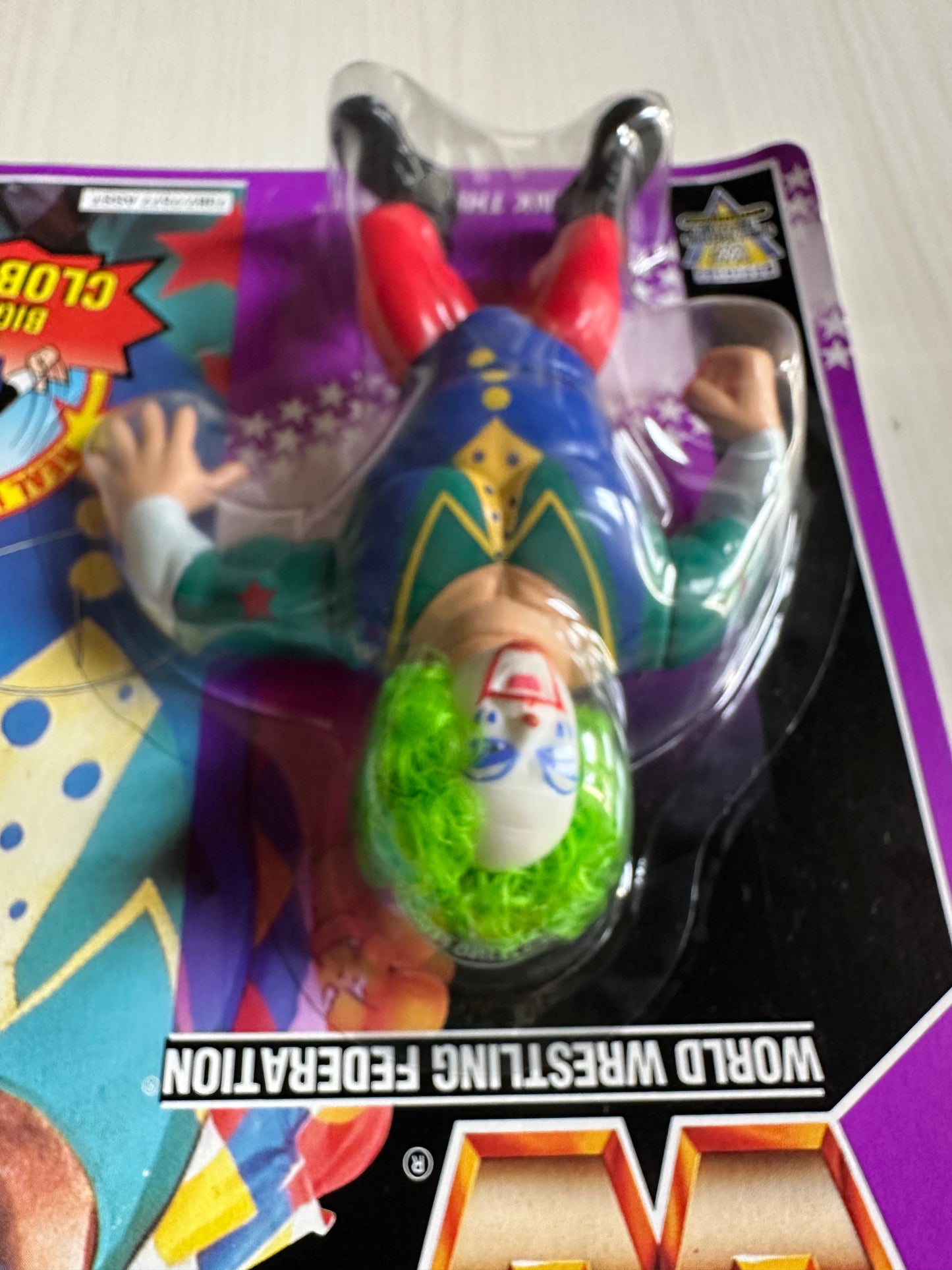 Doink the Clown Series 9 WWF Hasbro MOC figure
