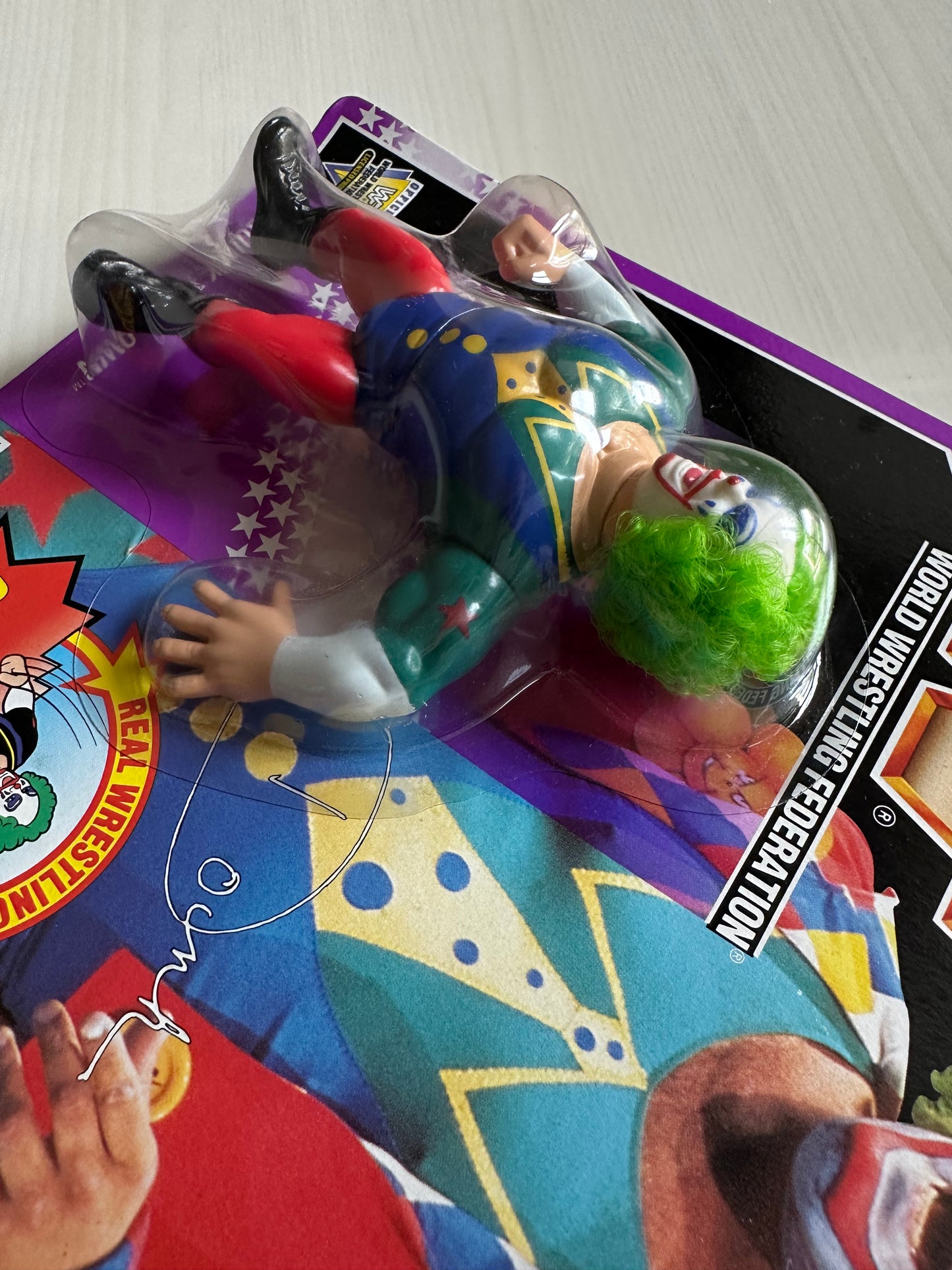 Doink the Clown Series 9 WWF Hasbro MOC figure