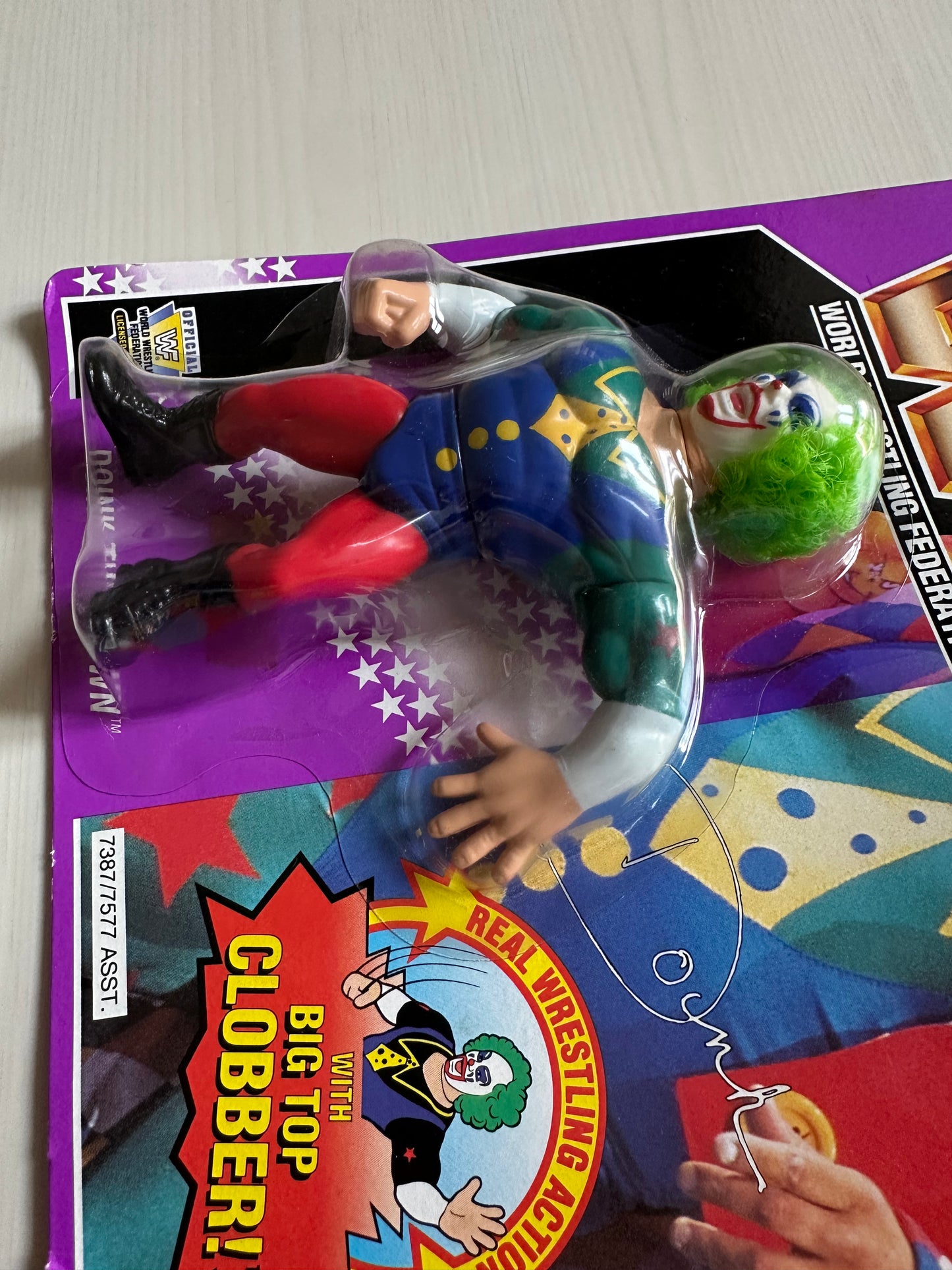 Doink the Clown Series 9 WWF Hasbro MOC figure