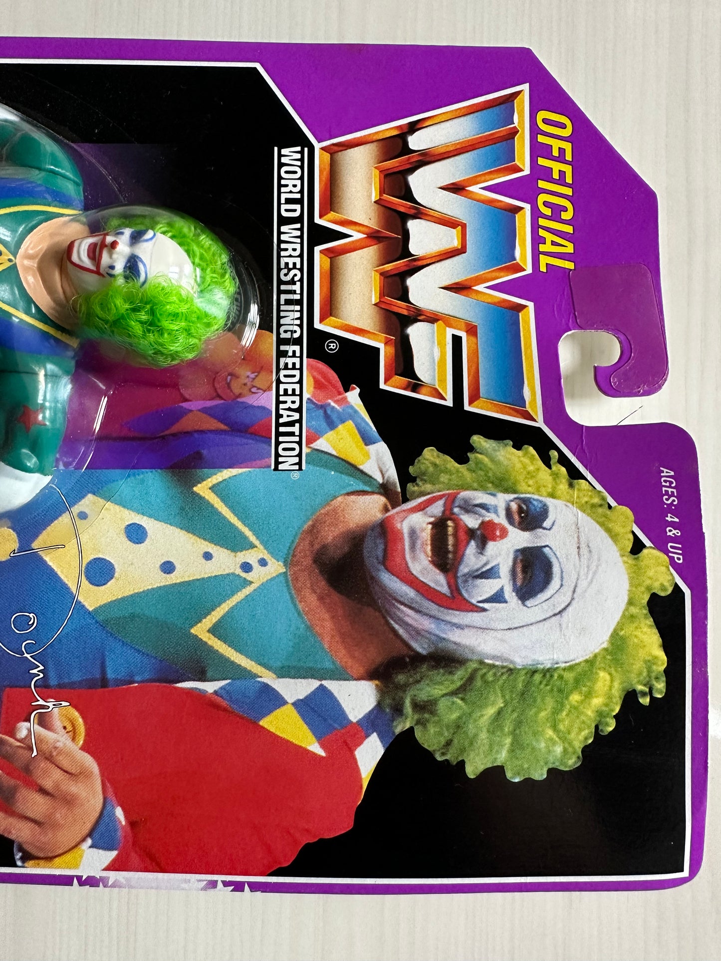 Doink the Clown Series 9 WWF Hasbro MOC figure