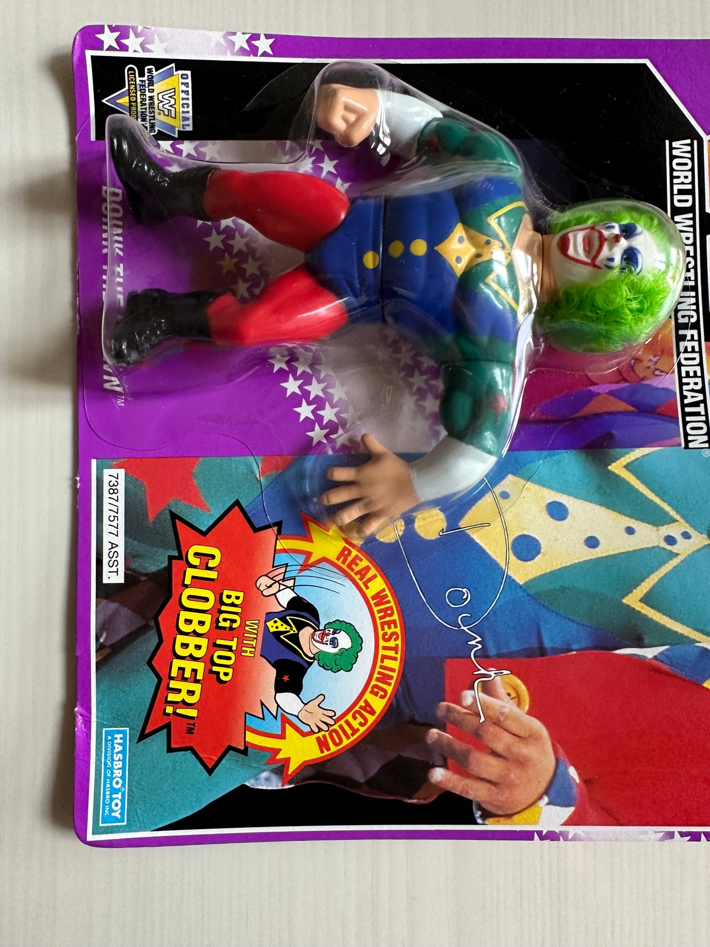 Doink the Clown Series 9 WWF Hasbro MOC figure