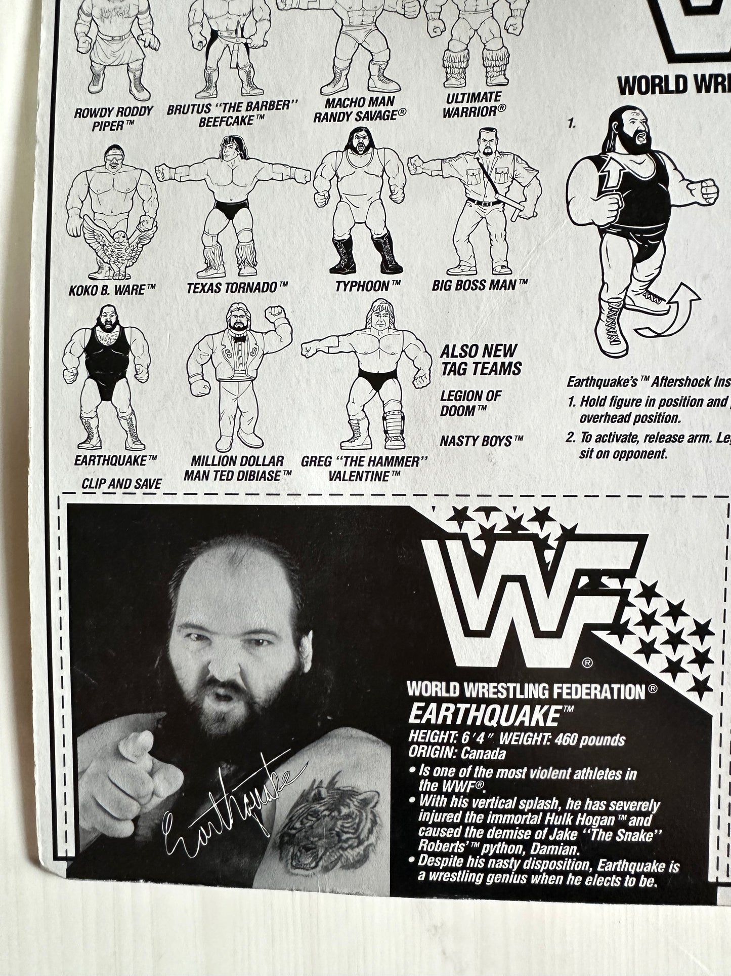 Earthquake Series 3 WWF Hasbro MOC figure