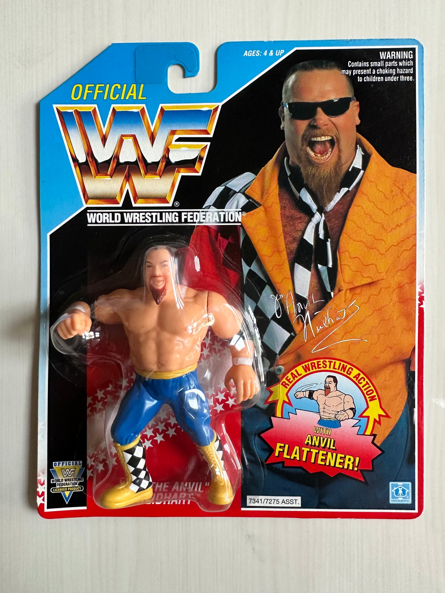 Jim the Anvil Neidhart Series 6 WWF Hasbro MOC figure