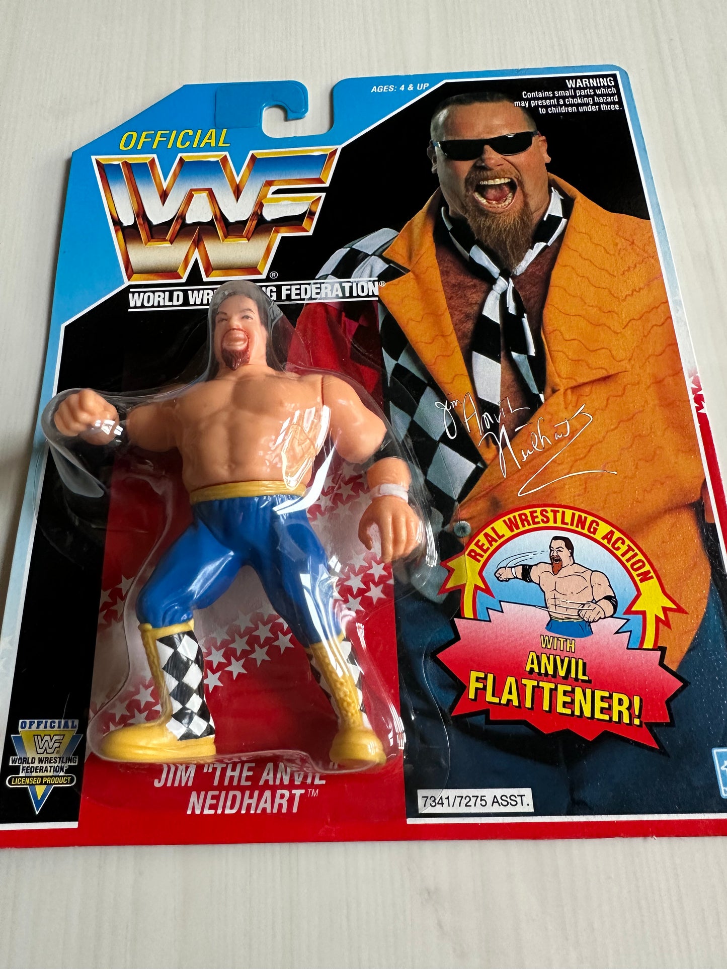 Jim the Anvil Neidhart Series 6 WWF Hasbro MOC figure