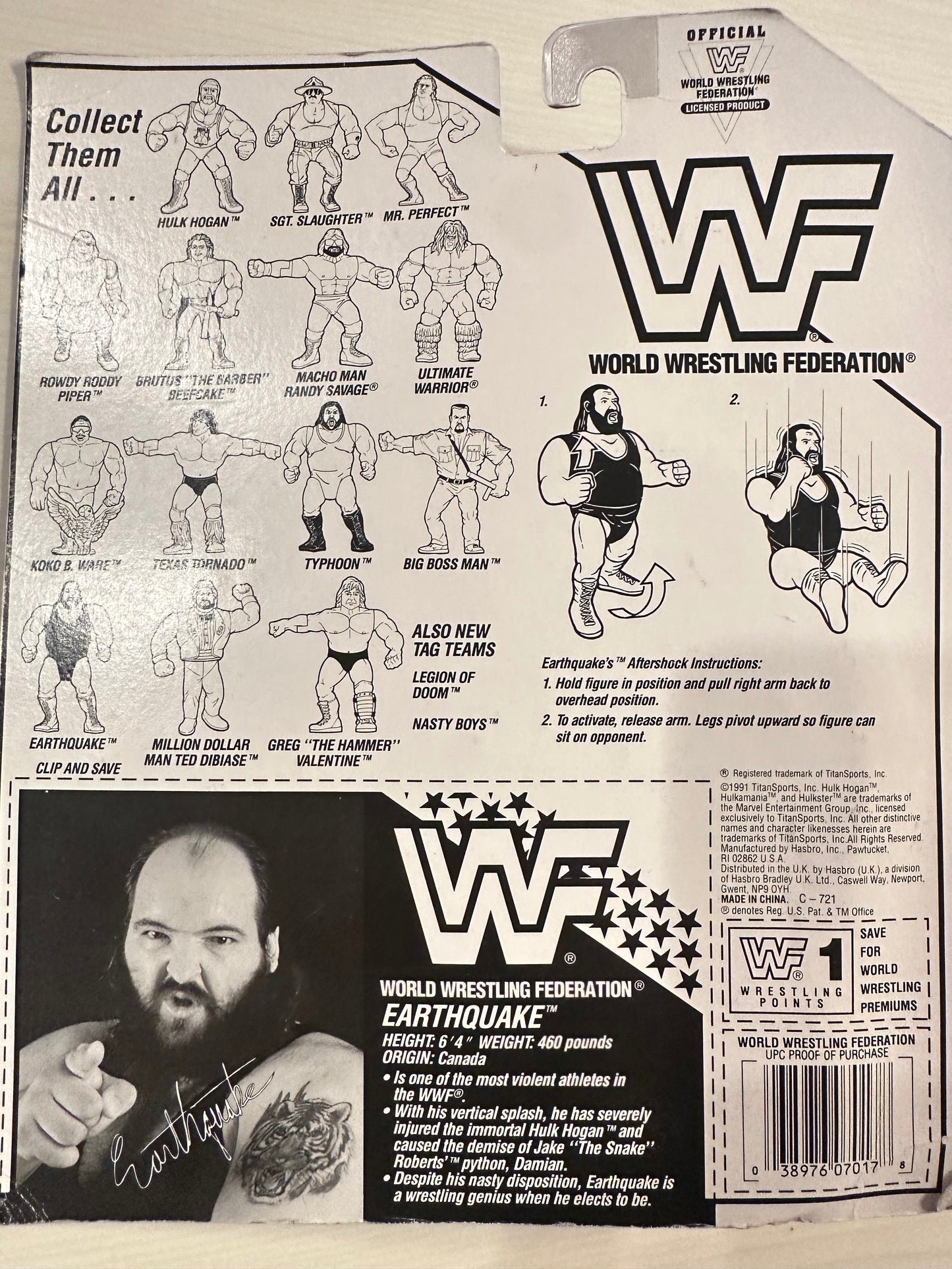 Earthquake Series 3 WWF Hasbro