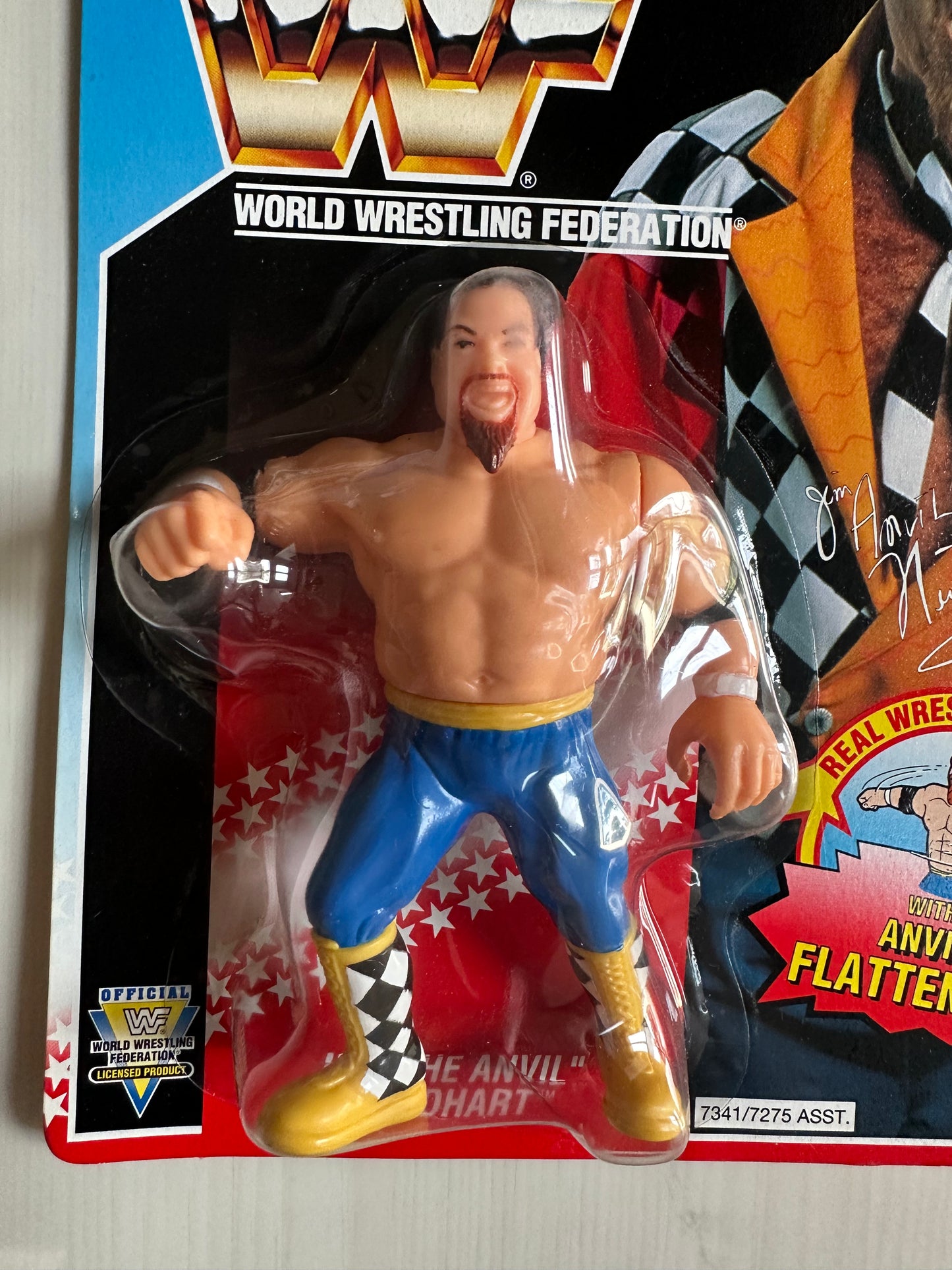 Jim the Anvil Neidhart Series 6 WWF Hasbro MOC figure