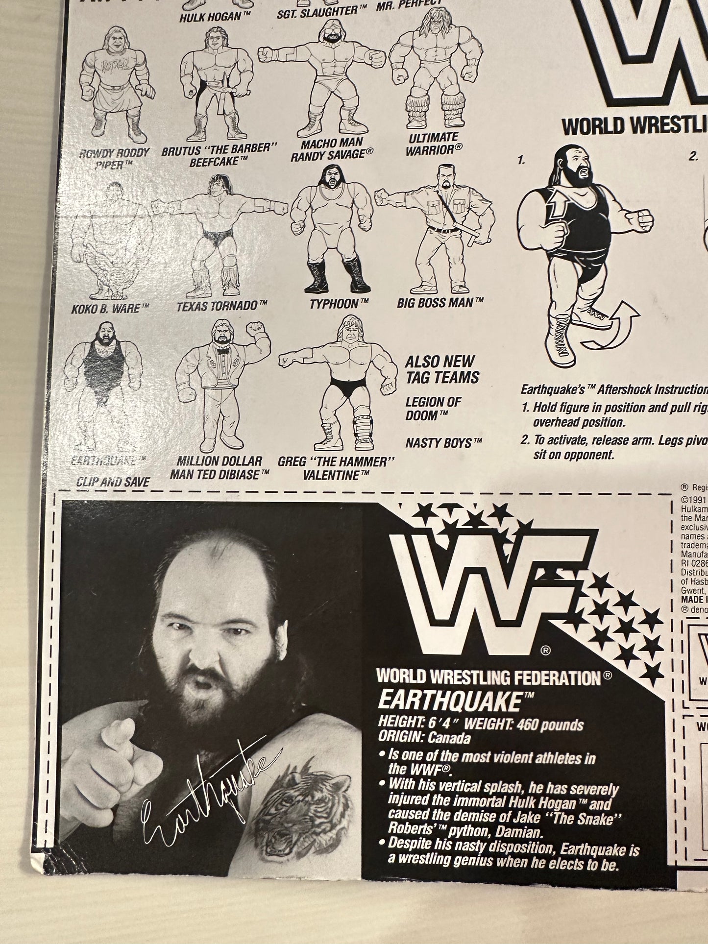 Earthquake Series 3 WWF Hasbro