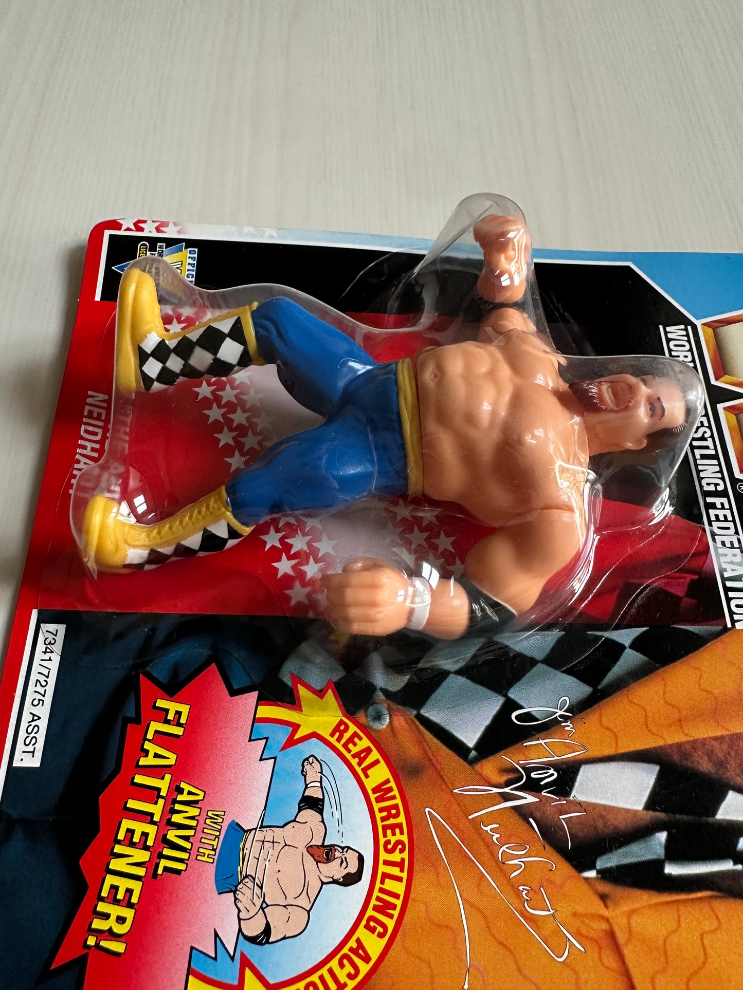 Jim the Anvil Neidhart Series 6 WWF Hasbro MOC figure