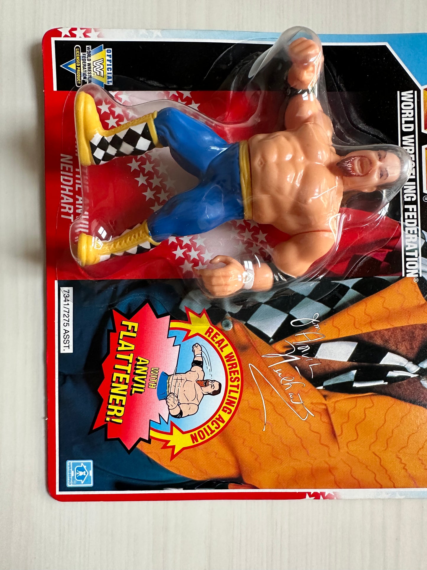 Jim the Anvil Neidhart Series 6 WWF Hasbro MOC figure