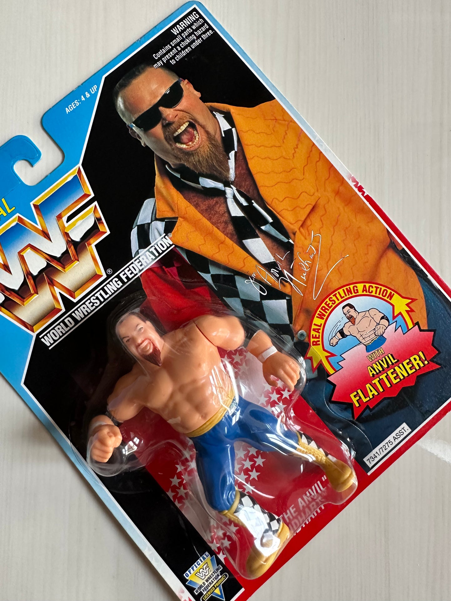 Jim the Anvil Neidhart Series 6 WWF Hasbro MOC figure