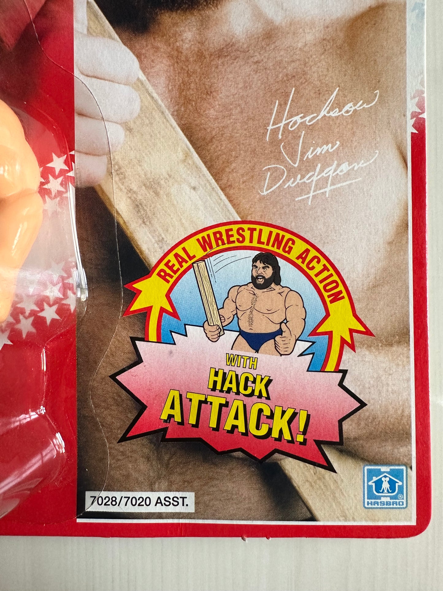 Hacksaw Jim Duggan Series 2 WWF Hasbro MOC figure