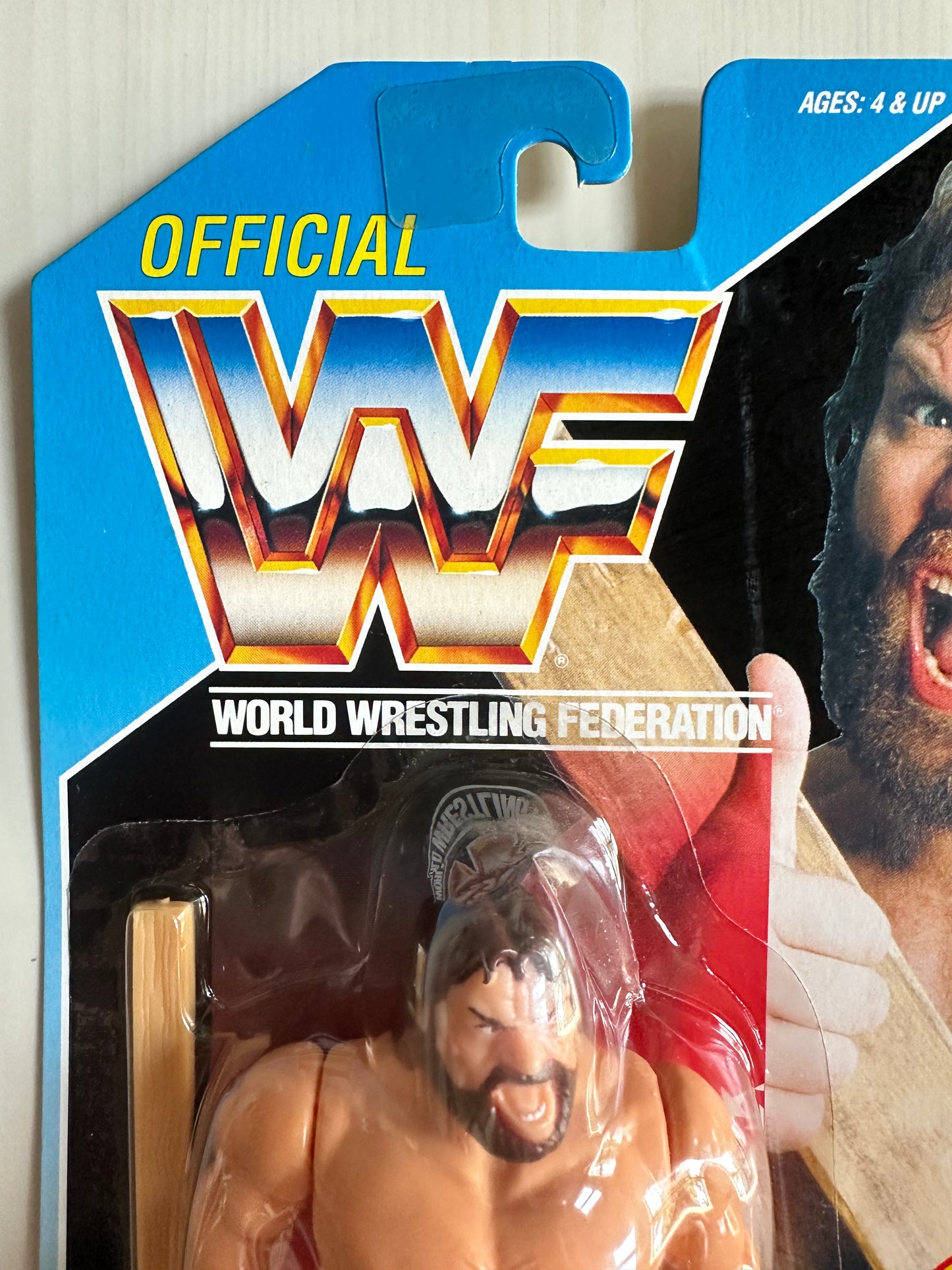 Hacksaw Jim Duggan Series 2 WWF Hasbro MOC figure