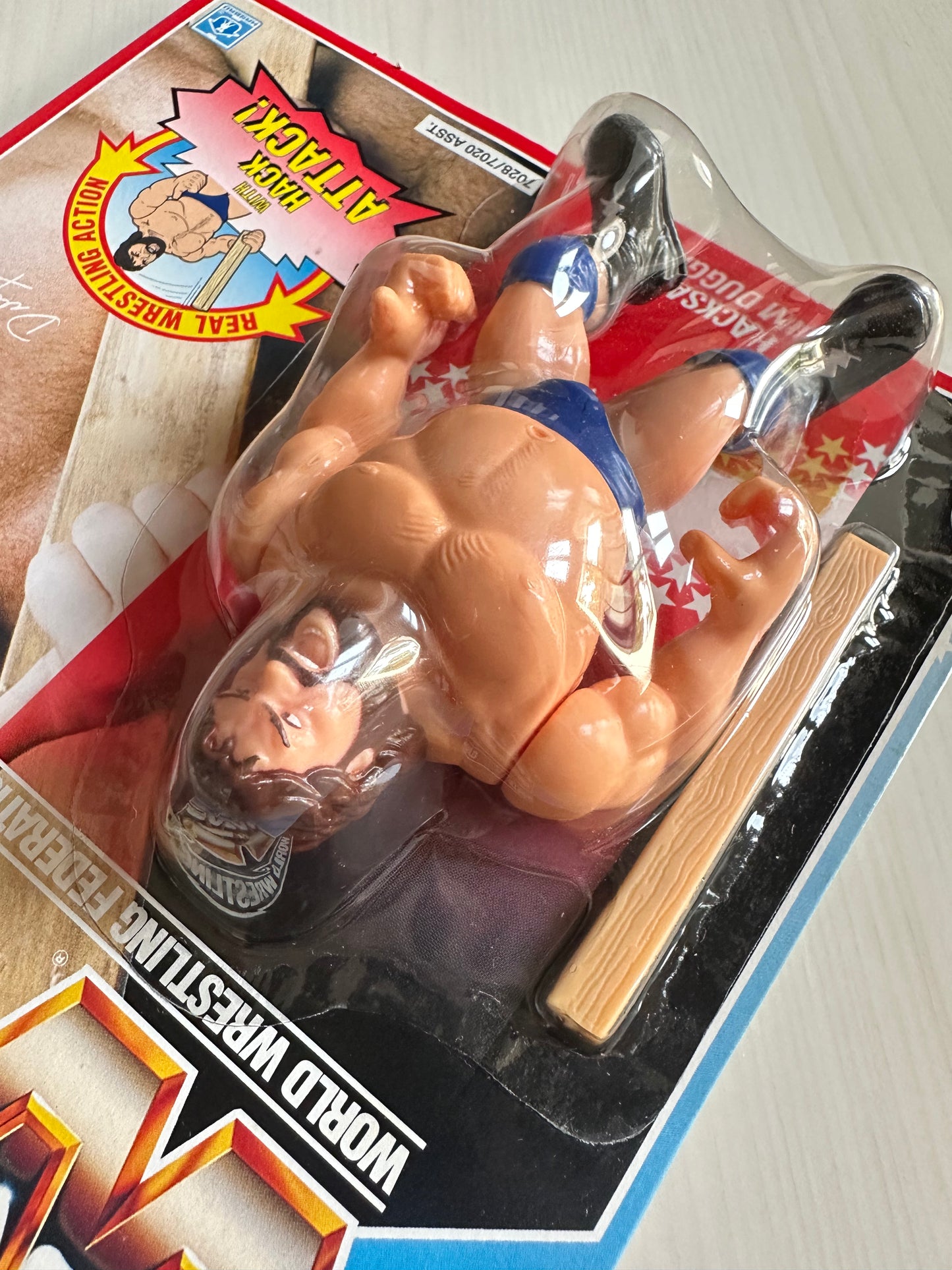 Hacksaw Jim Duggan Series 2 WWF Hasbro MOC figure