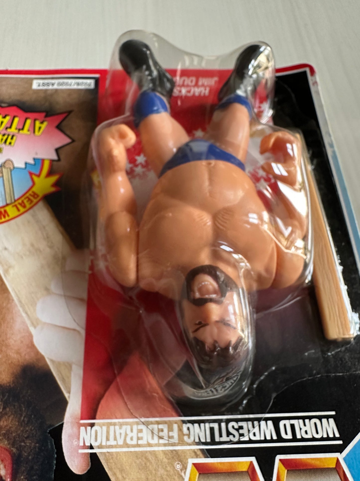 Hacksaw Jim Duggan Series 2 WWF Hasbro MOC figure