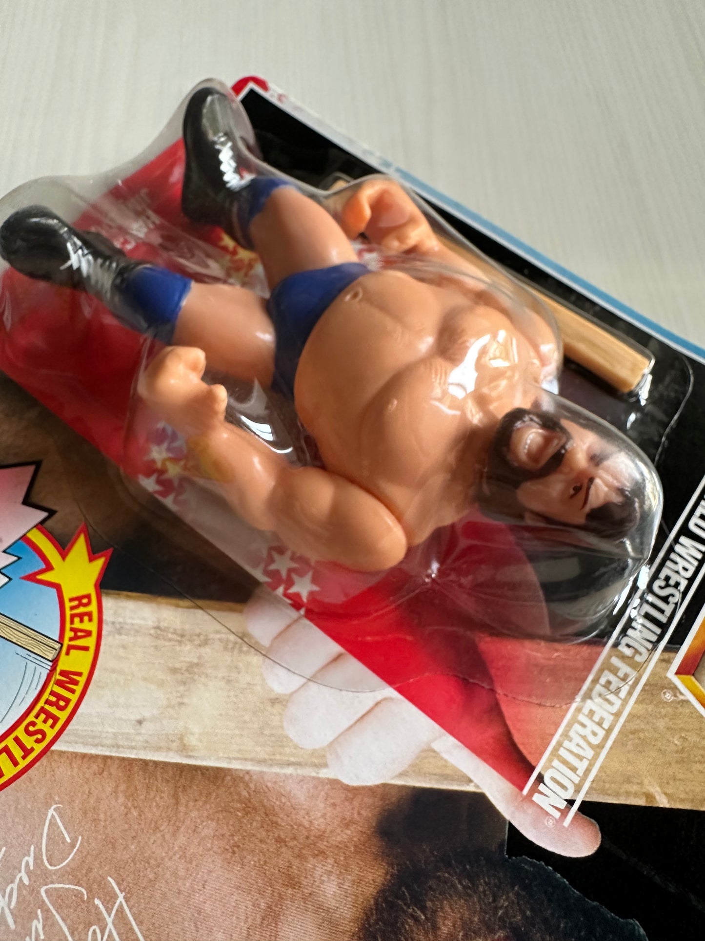 Hacksaw Jim Duggan Series 2 WWF Hasbro MOC figure