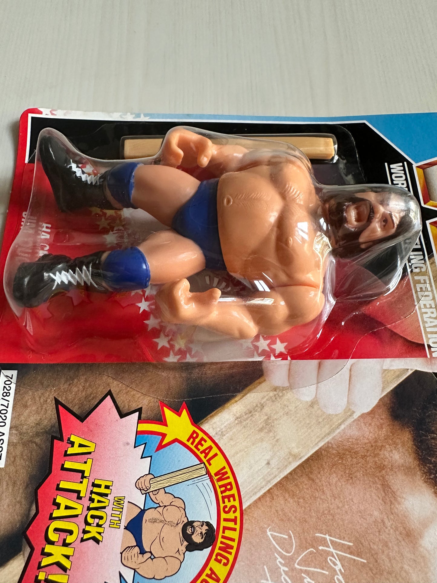 Hacksaw Jim Duggan Series 2 WWF Hasbro MOC figure