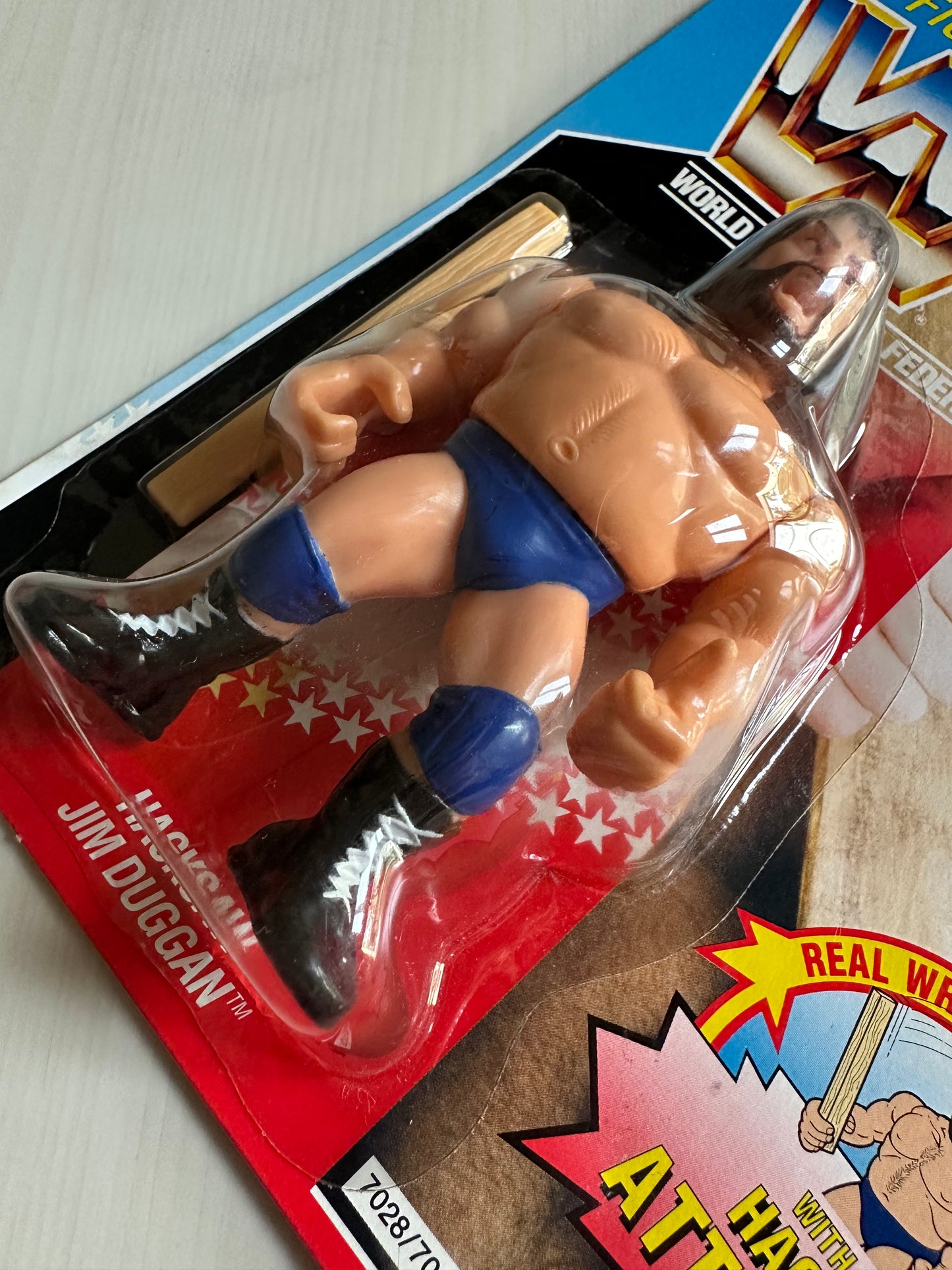 Hacksaw Jim Duggan Series 2 WWF Hasbro MOC figure