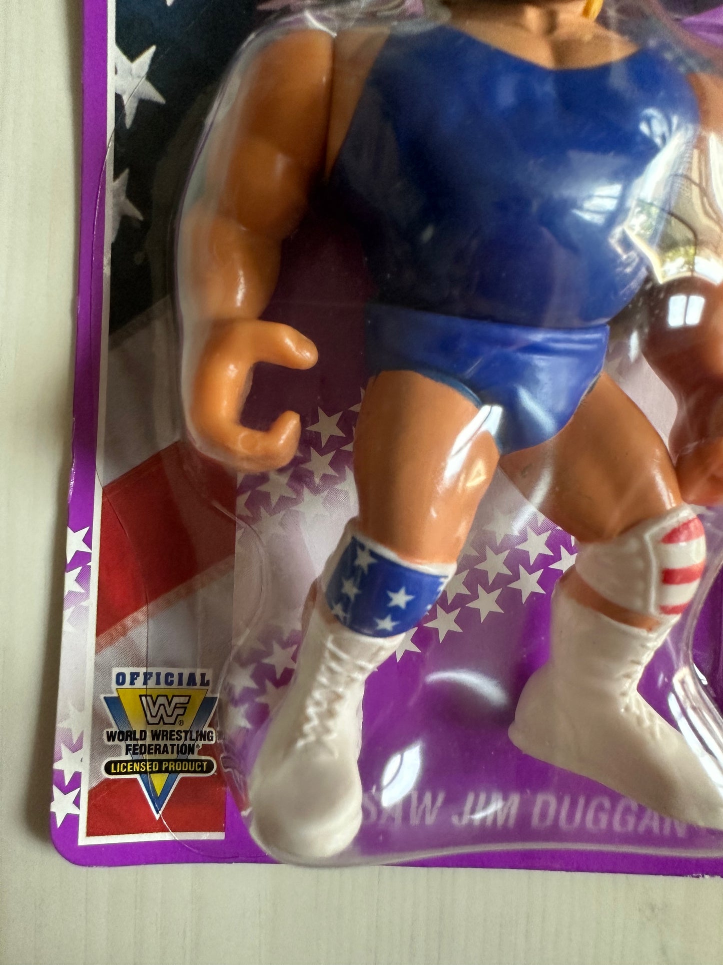 Hacksaw Jim Duggan Series 9 WWF Hasbro MOC figure