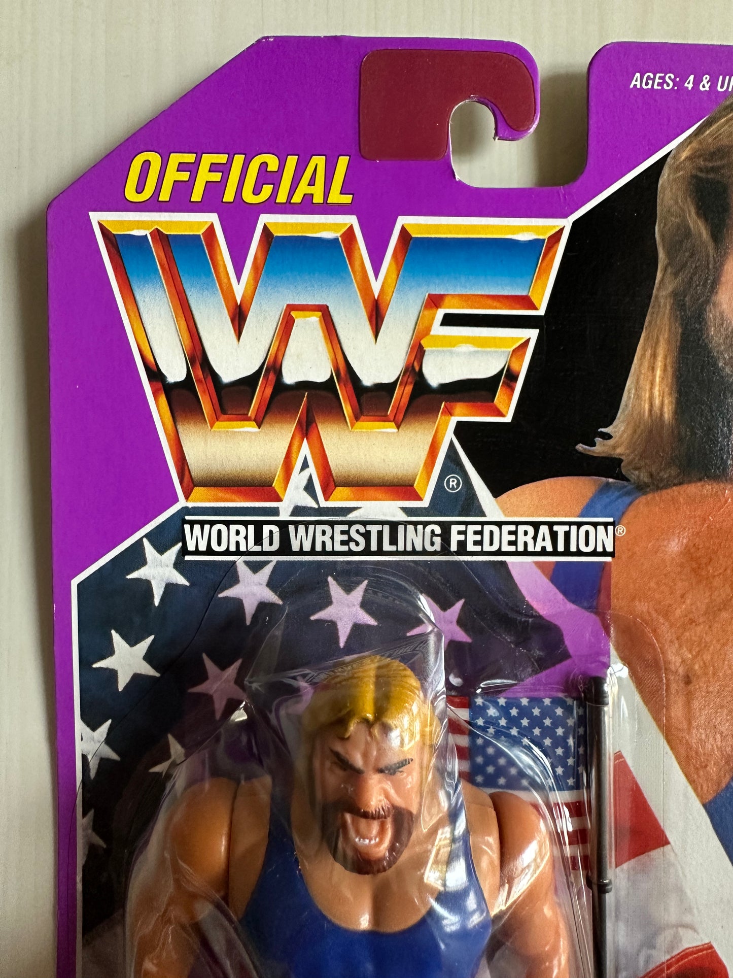 Hacksaw Jim Duggan Series 9 WWF Hasbro MOC figure