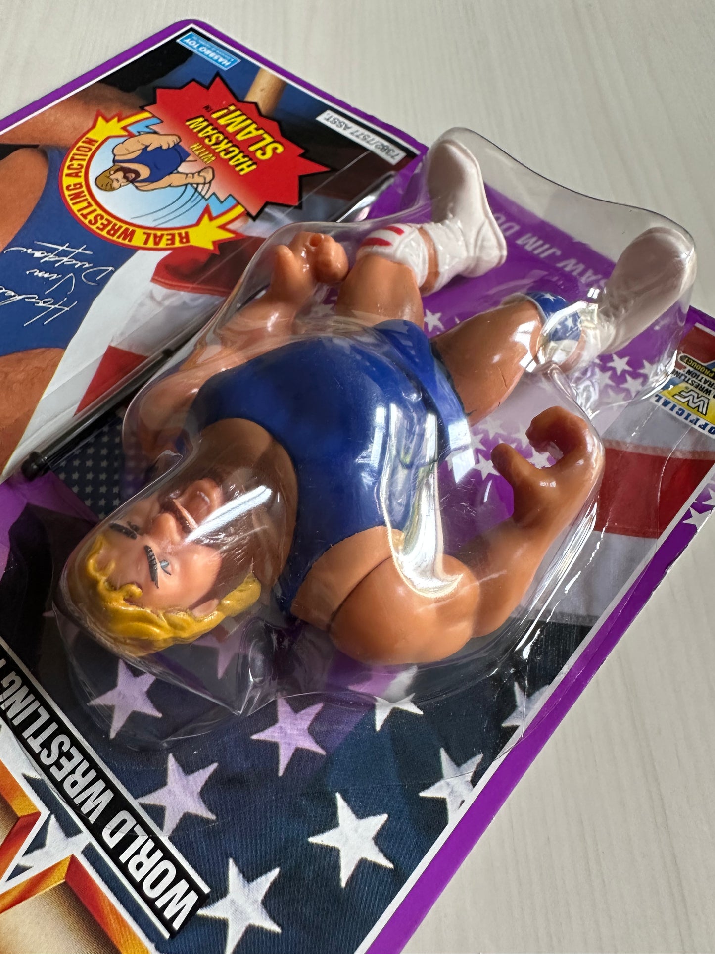 Hacksaw Jim Duggan Series 9 WWF Hasbro MOC figure
