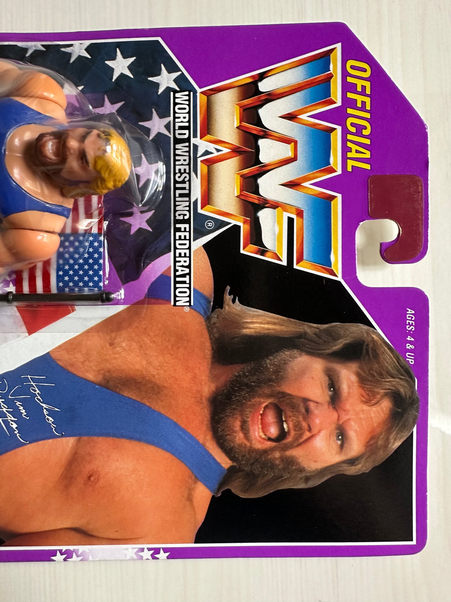 Hacksaw Jim Duggan Series 9 WWF Hasbro MOC figure